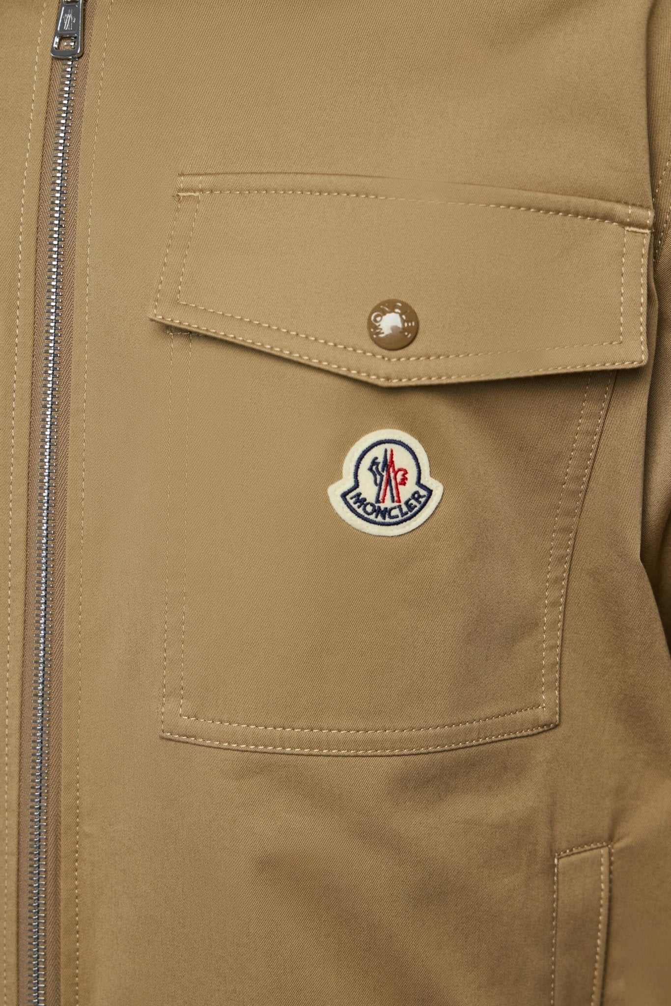 Cotton Blend Gabardine Shirt Jacket - Image 4