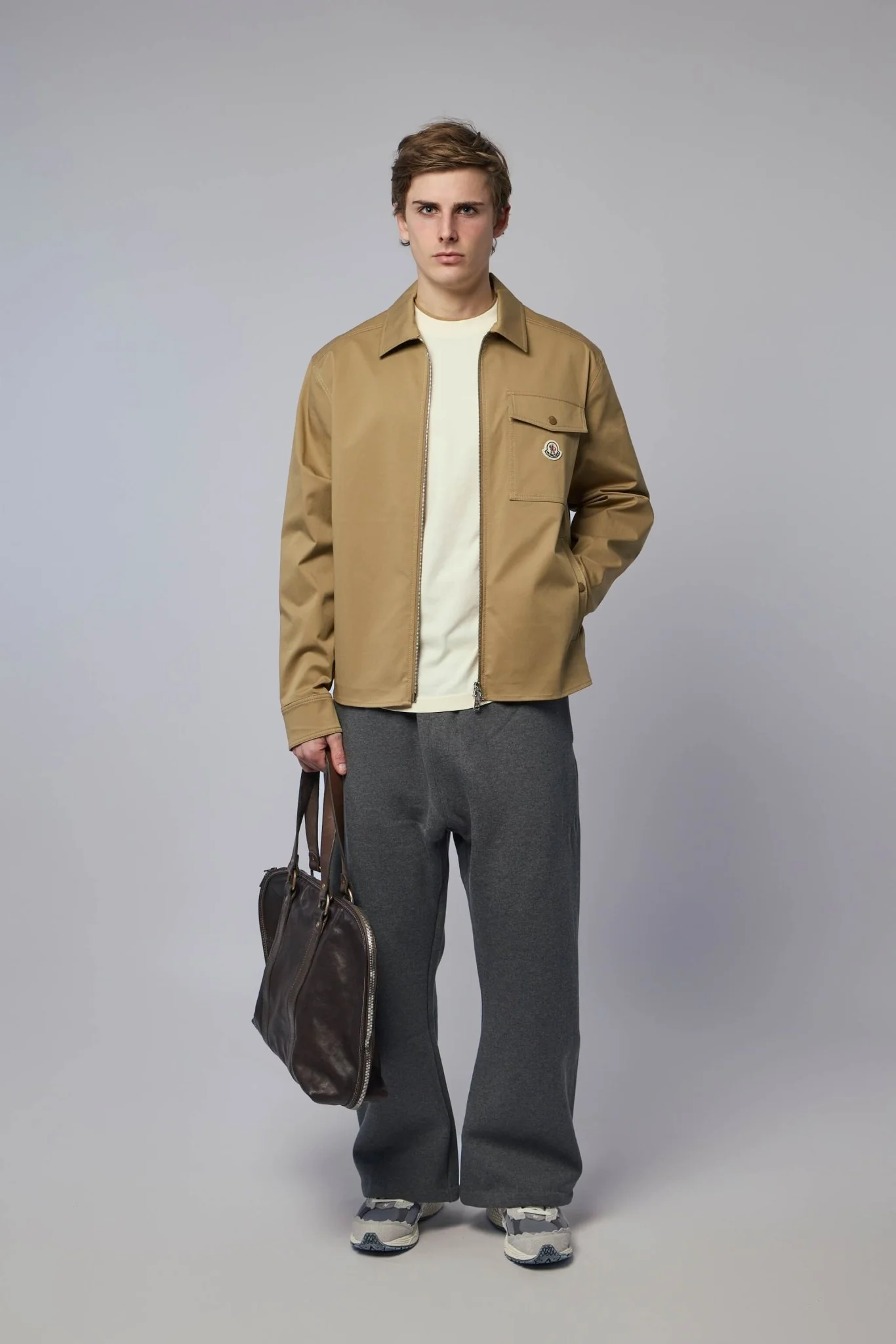 Cotton Blend Gabardine Shirt Jacket - Image 6