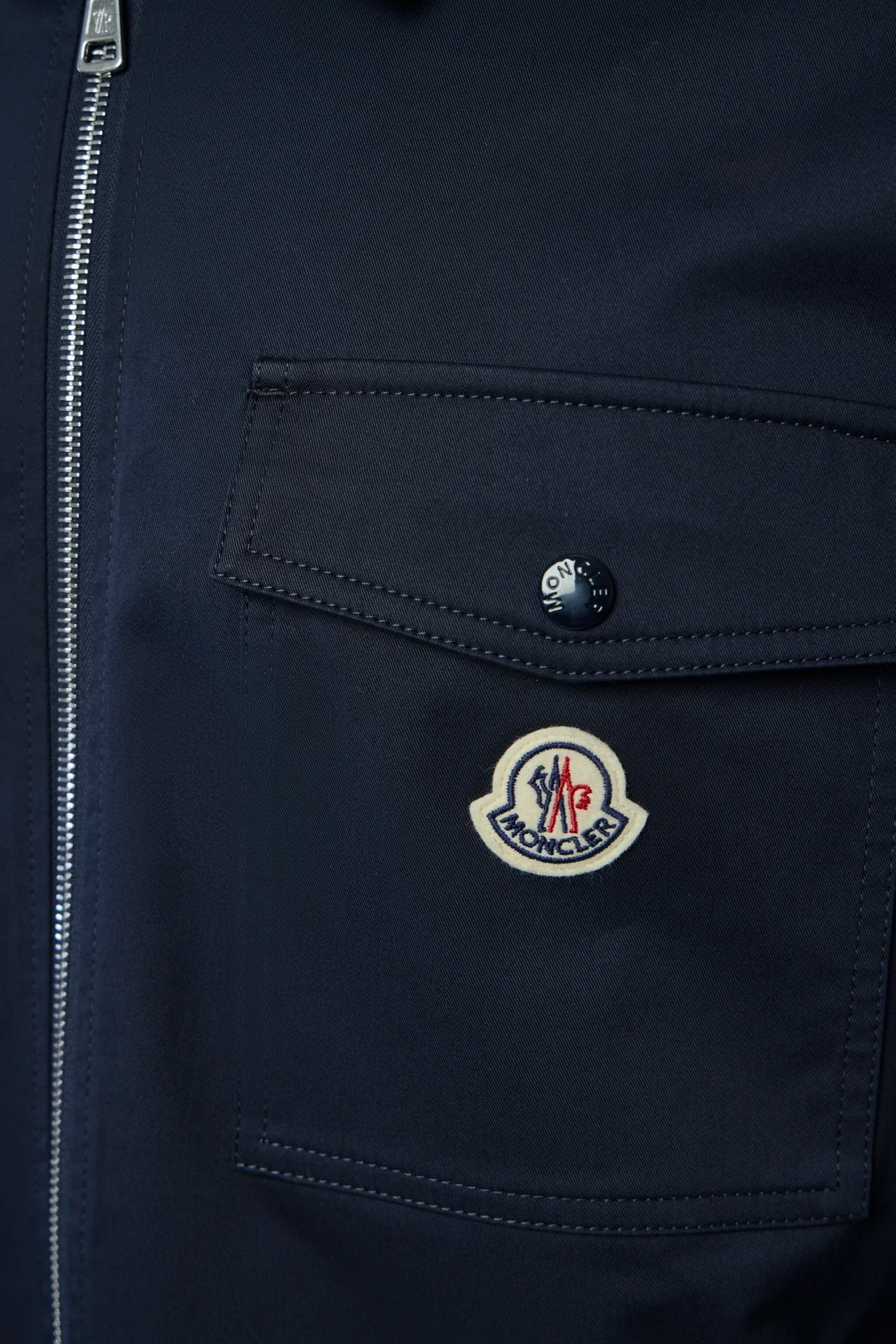 Cotton Blend Gabardine Shirt Jacket - Image 4