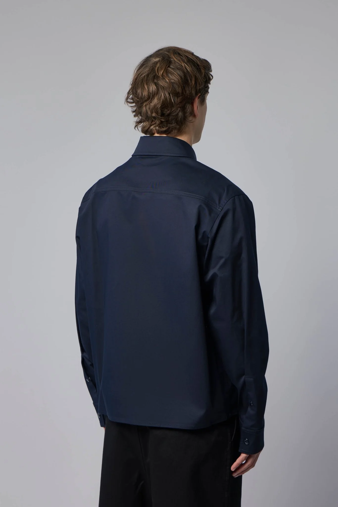 Cotton Blend Gabardine Shirt Jacket - Image 5