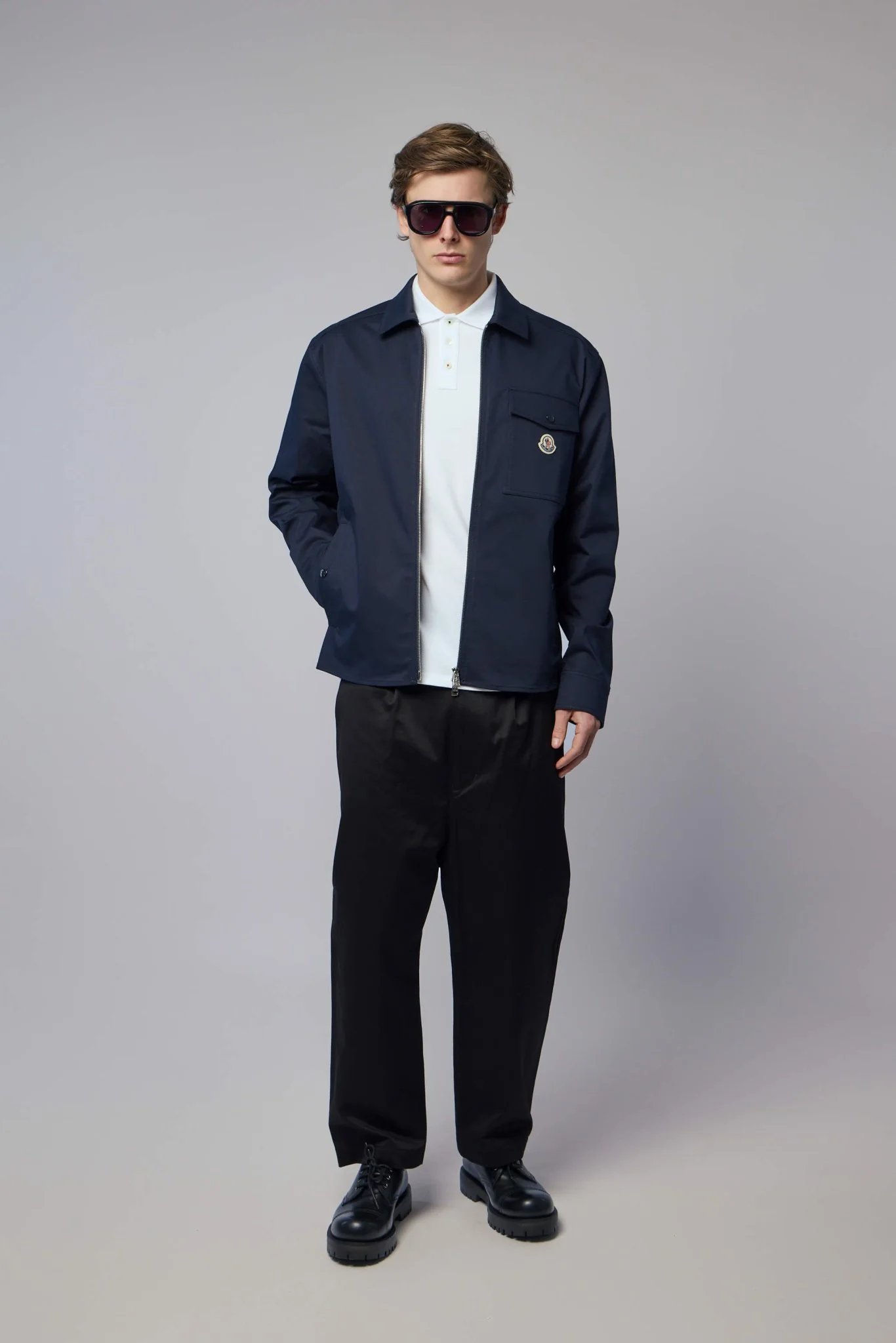 Cotton Blend Gabardine Shirt Jacket - Image 6