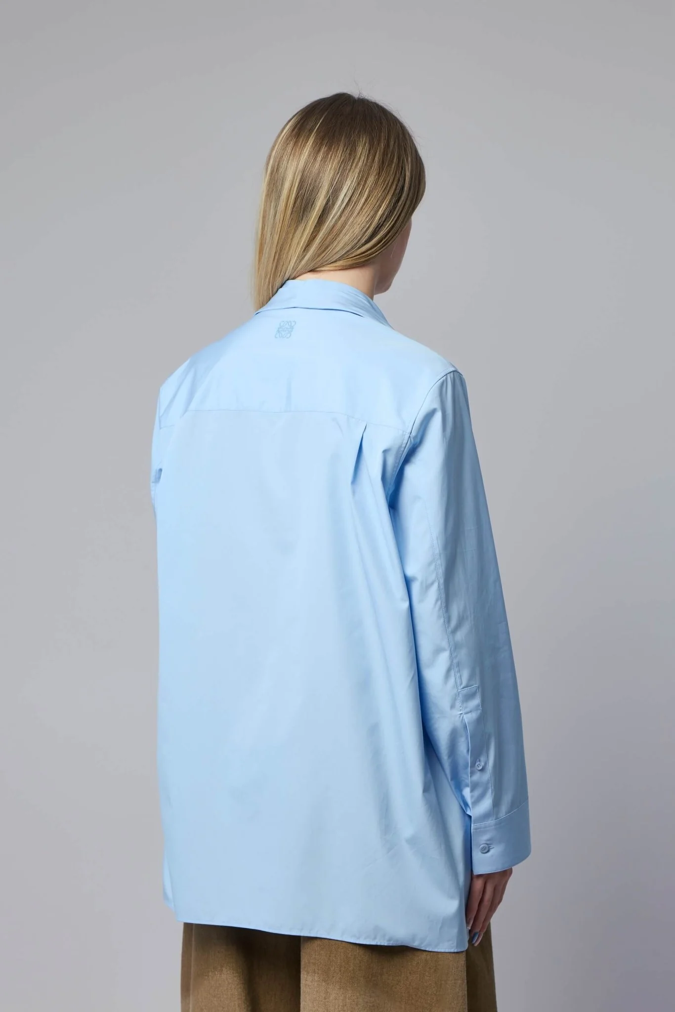 Soft Draped Blouse with Scarf Accent - Image 5