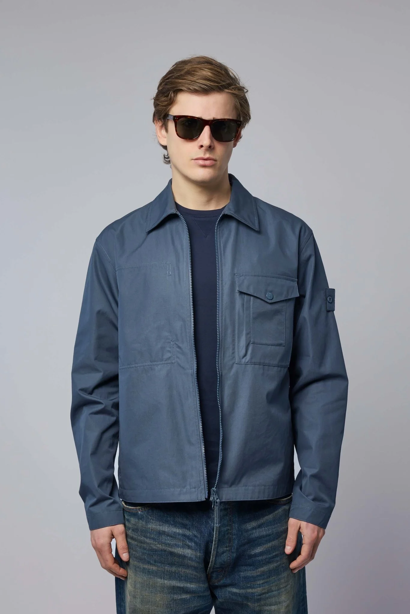 Windproof and Breathable Regular Fit Overshirt