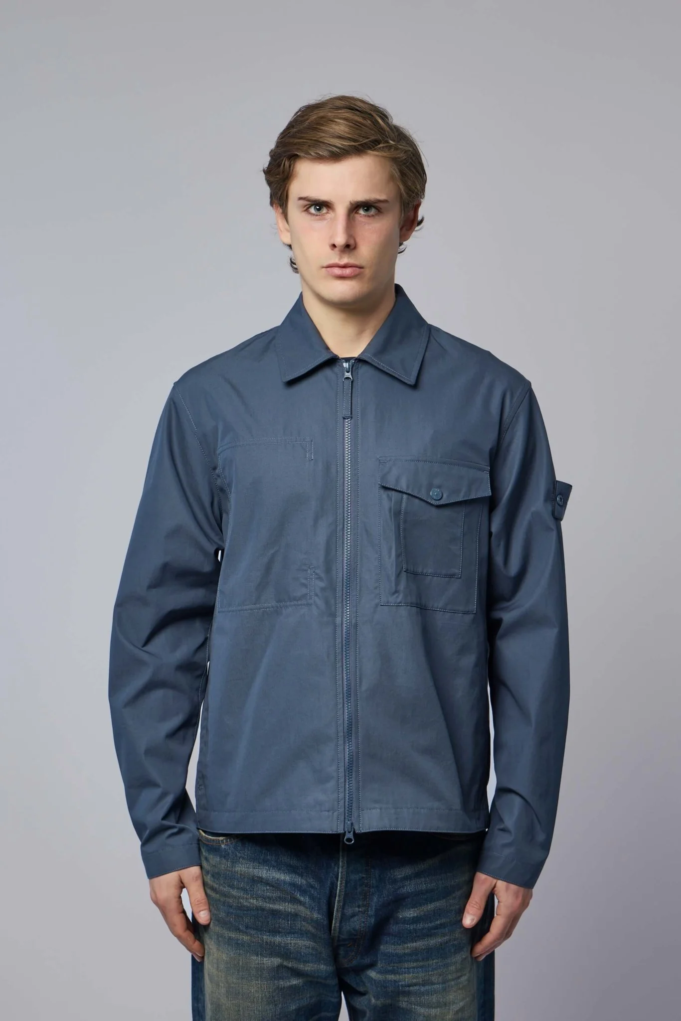 Windproof and Breathable Regular Fit Overshirt - Image 2