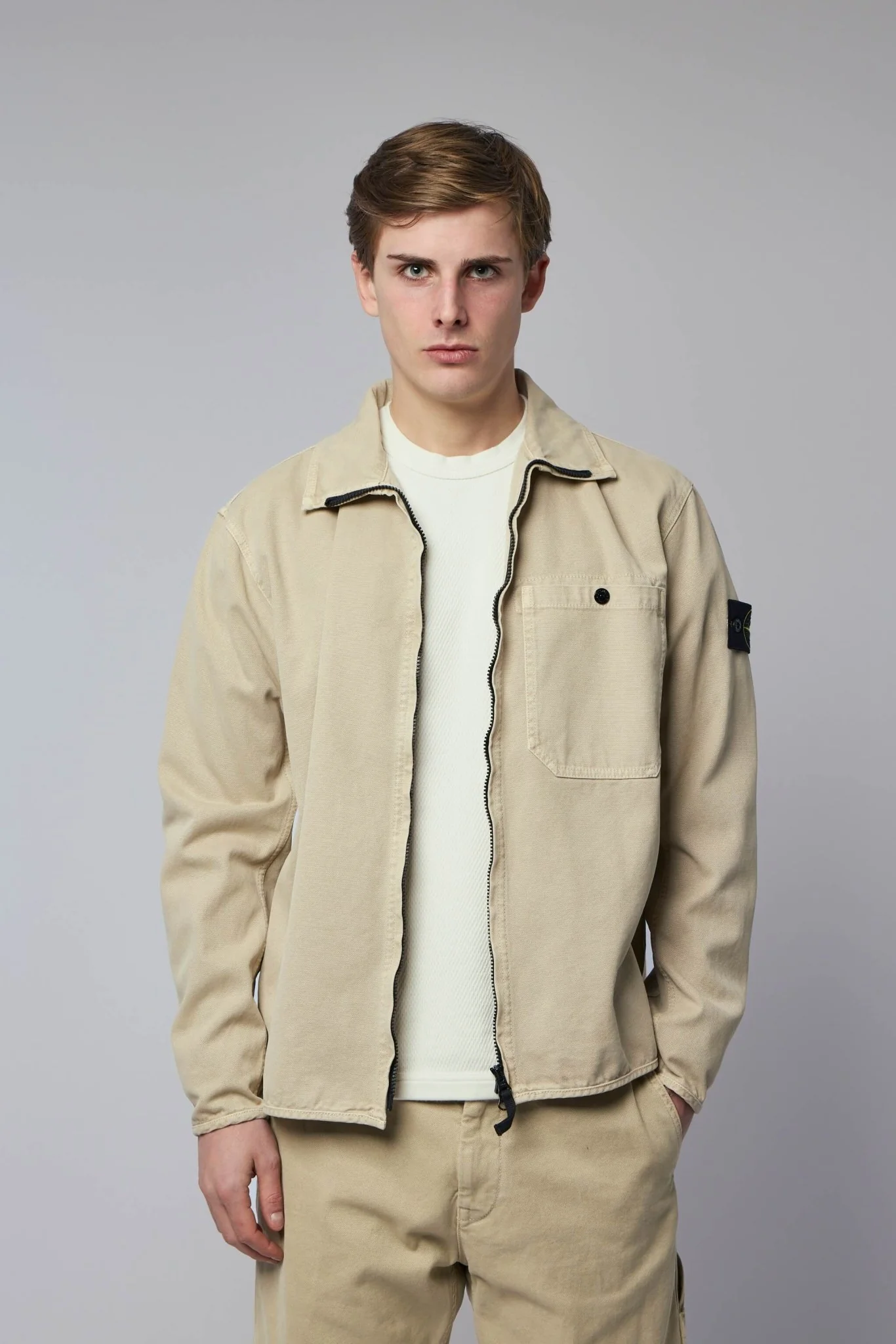 Comfort Fit Zip-up Overshirt