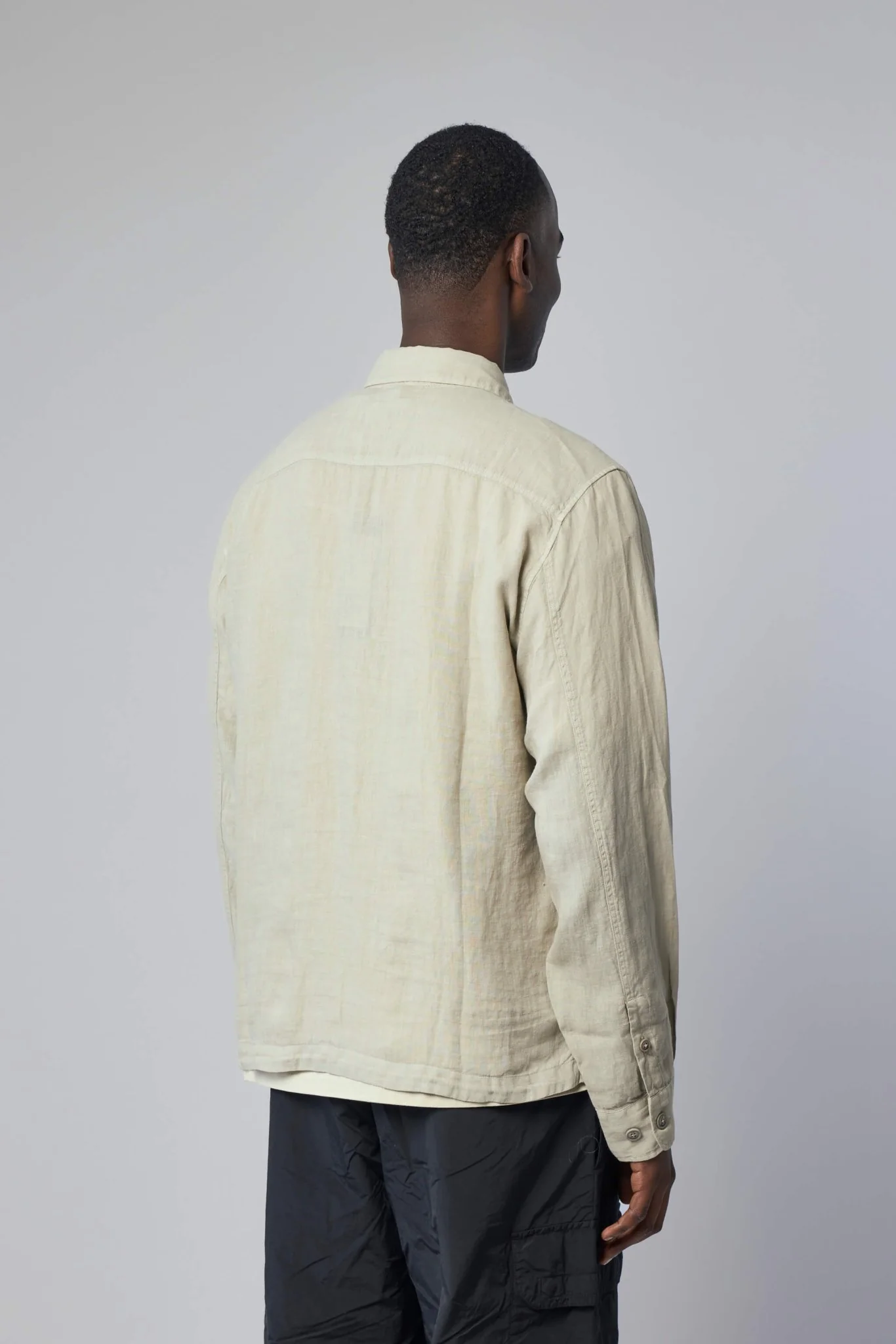 Linen Long Sleeve Button Lens Shirt - Image 6
