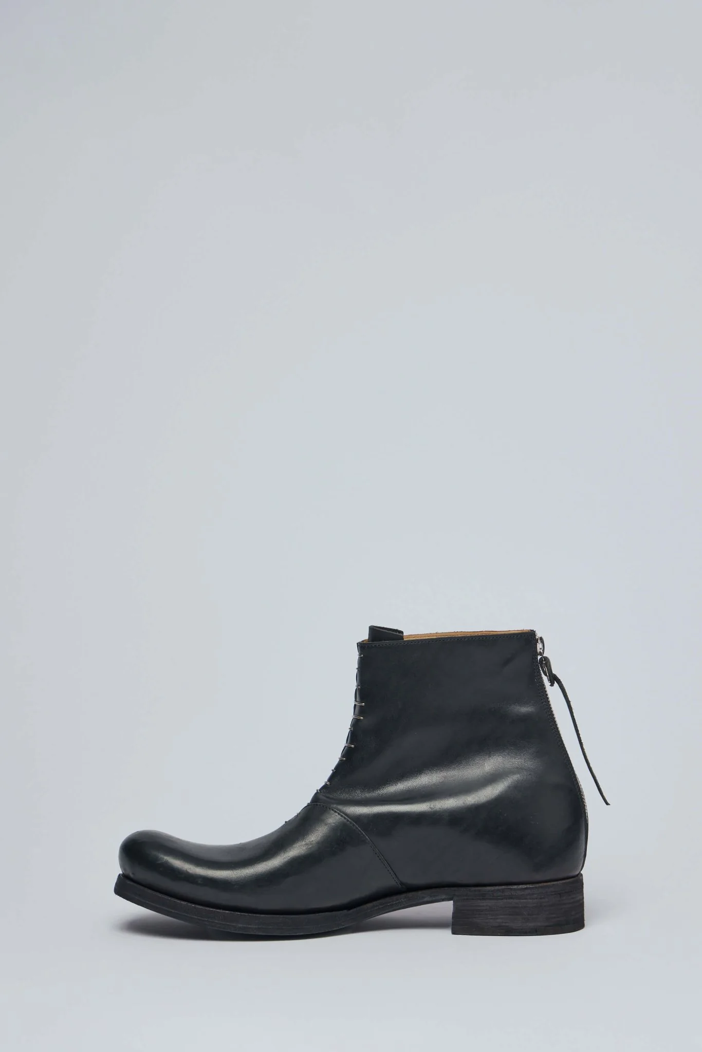 Short Back Zip Boot W/multiple Silver Strap - Image 3