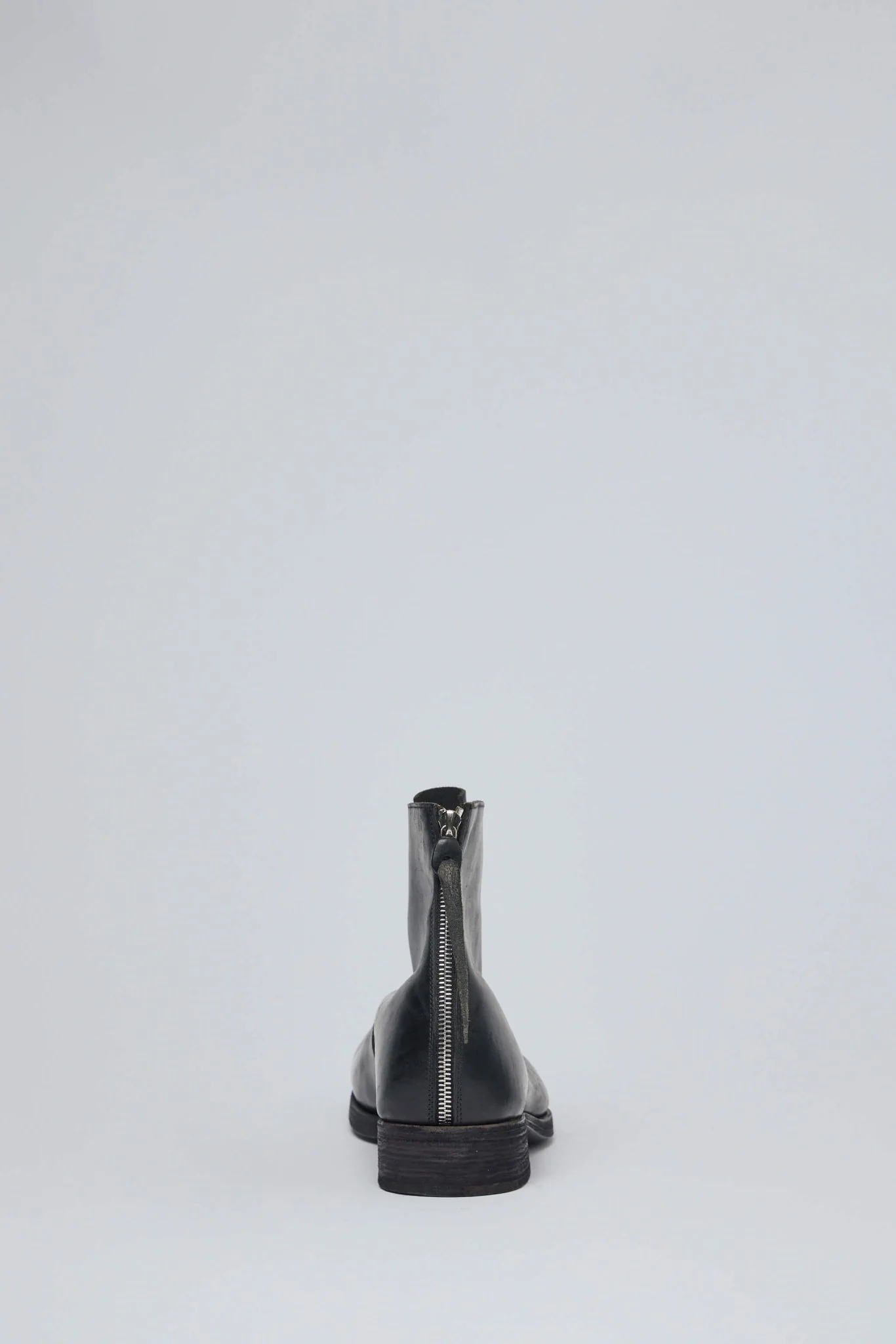 Short Back Zip Boot W/multiple Silver Strap - Image 4