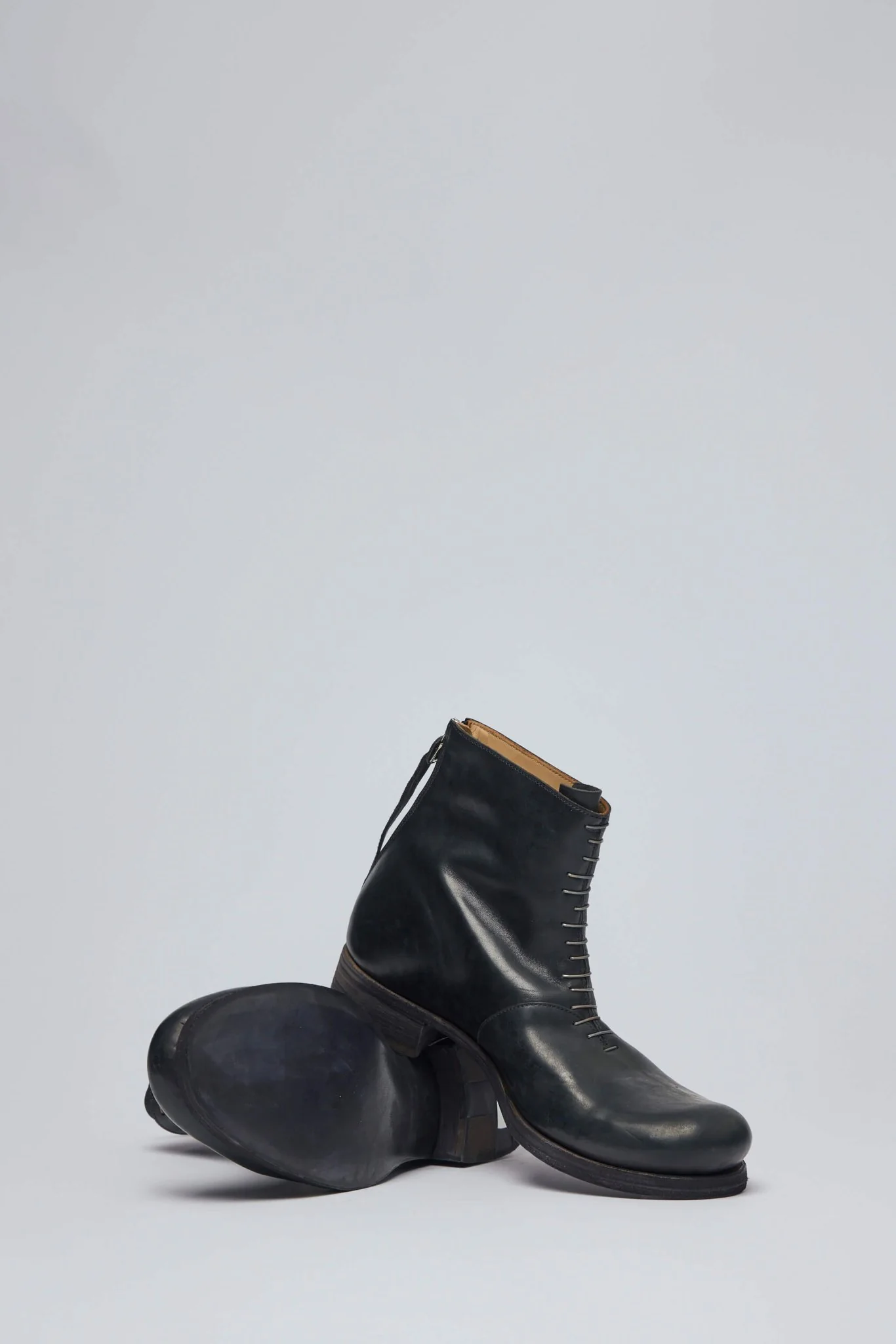 Short Back Zip Boot W/multiple Silver Strap - Image 5