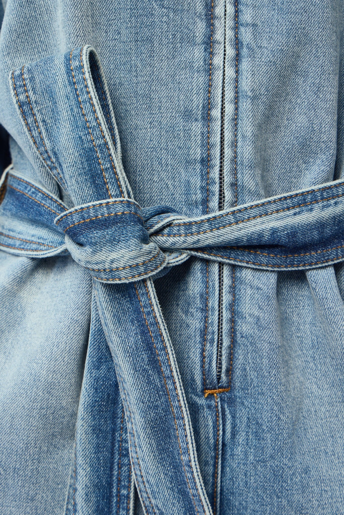 Short Denim Jumpsuit - Image 4