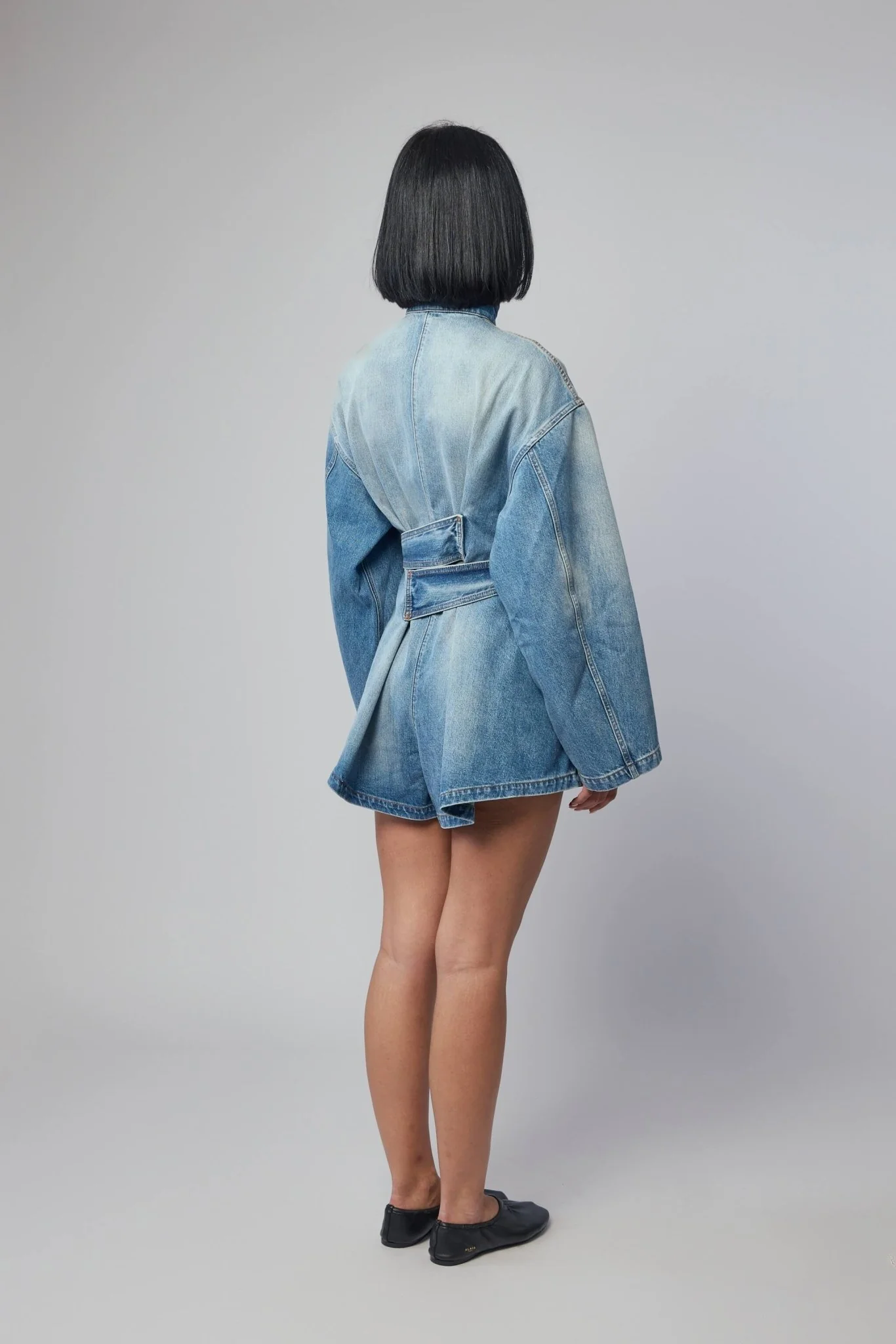 Short Denim Jumpsuit - Image 5