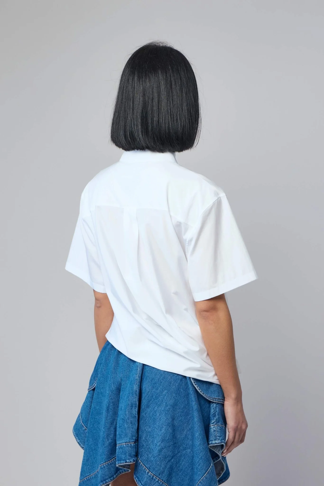 Short Sleeve Draped Shirt - Image 5