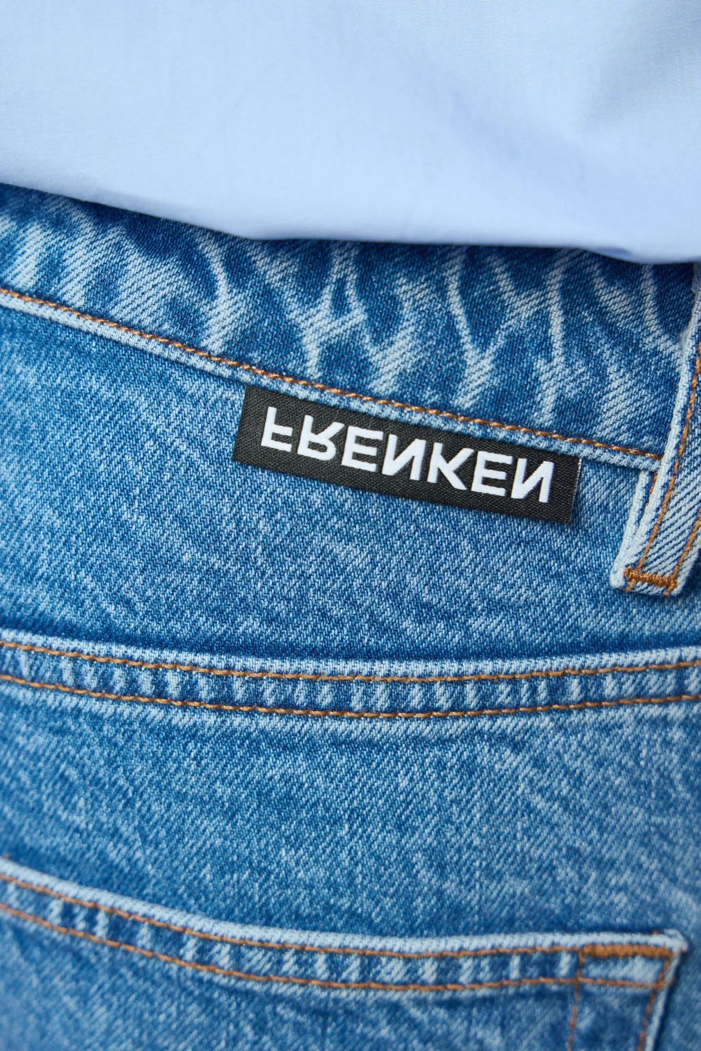 Short Two Color Blue Denim - Image 6
