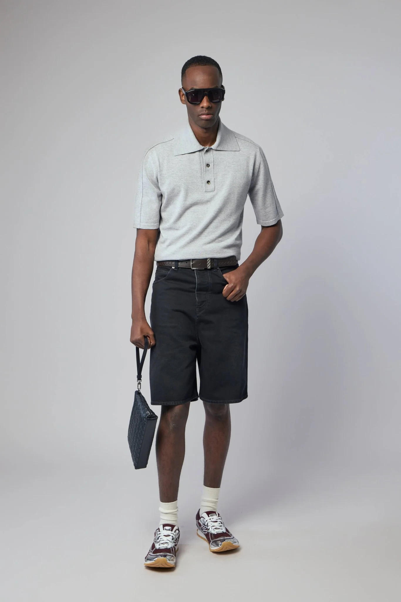 Faded Black Denim Shorts - Image 7