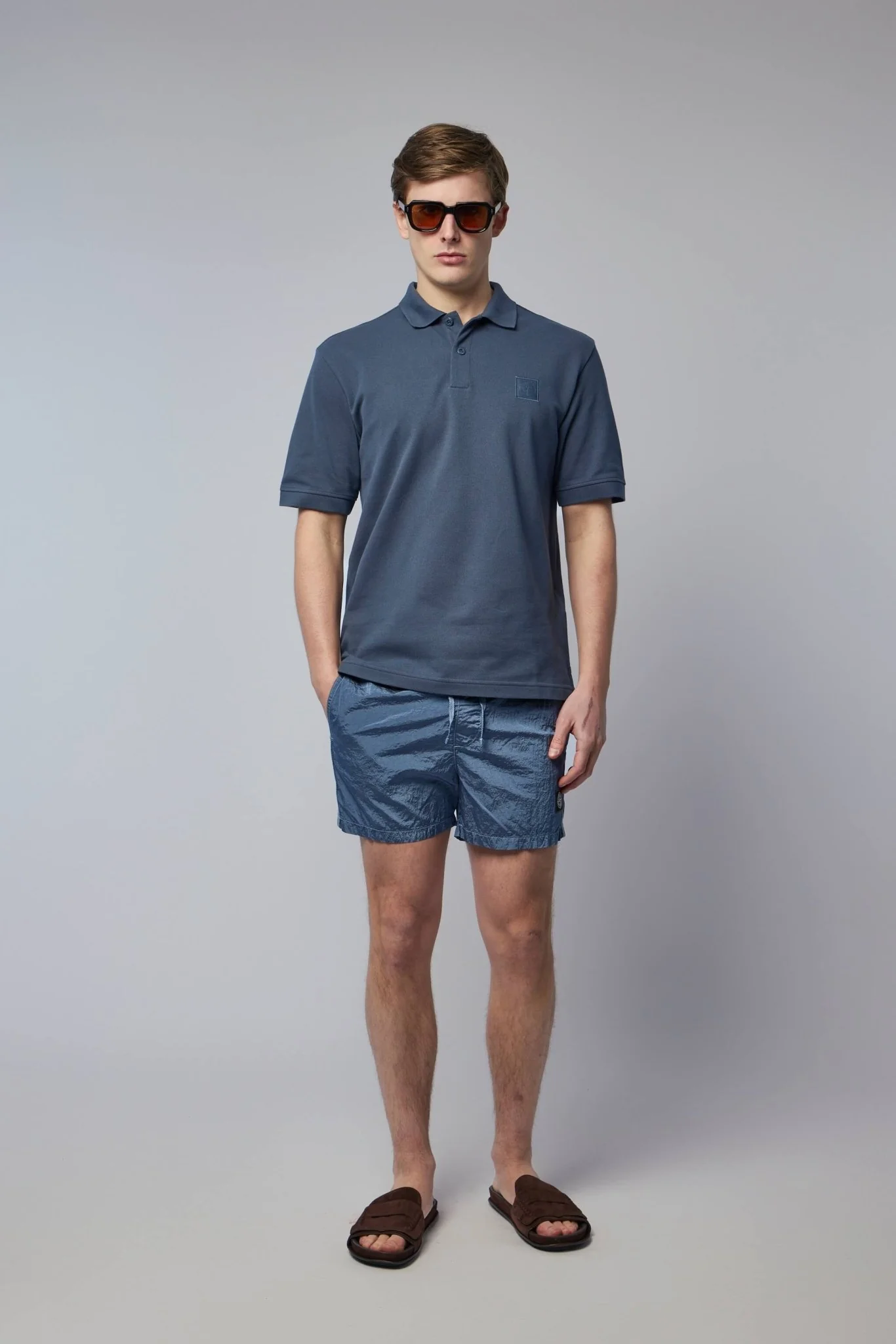 Slim Fit Swim Shorts with Pockets - Image 6