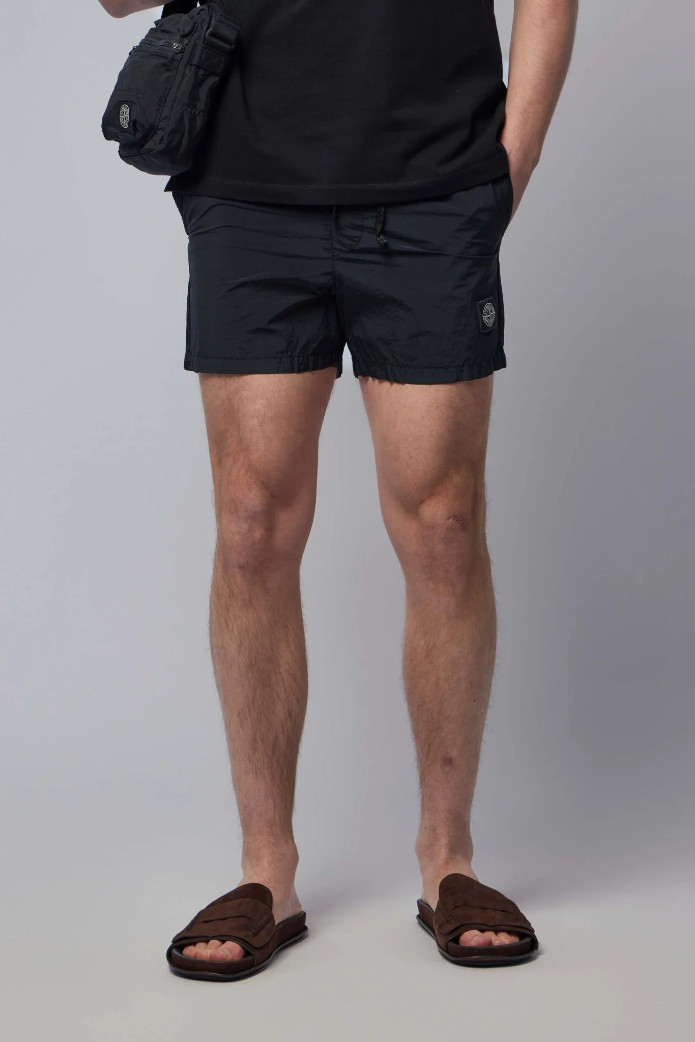 Slim Fit Swim Shorts with Pockets