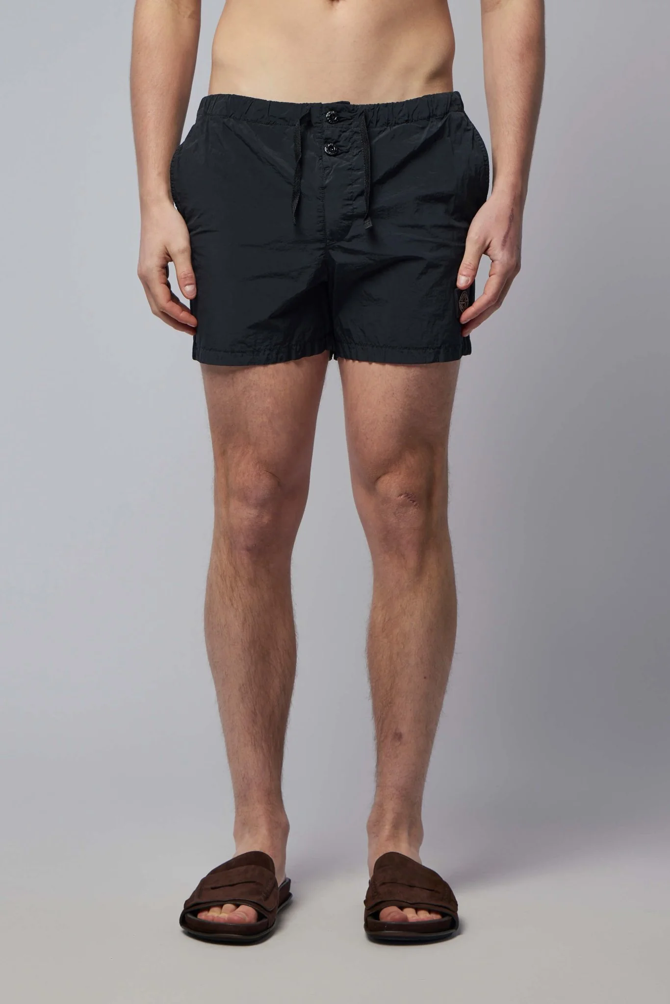 Slim Fit Swim Shorts with Pockets - Image 2