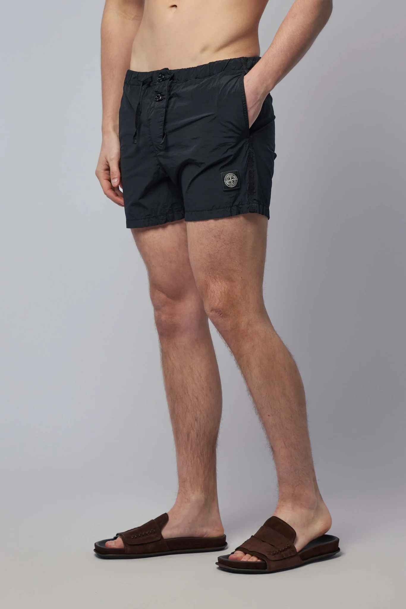 Slim Fit Swim Shorts with Pockets - Image 3
