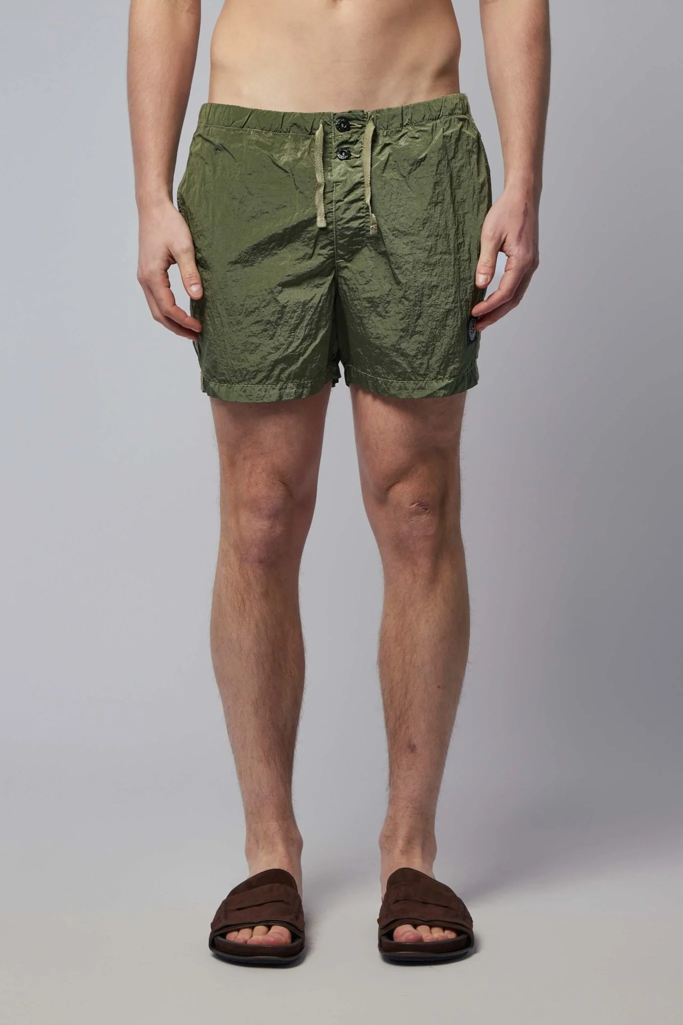 Slim Fit Swim Shorts with Pockets - Image 2