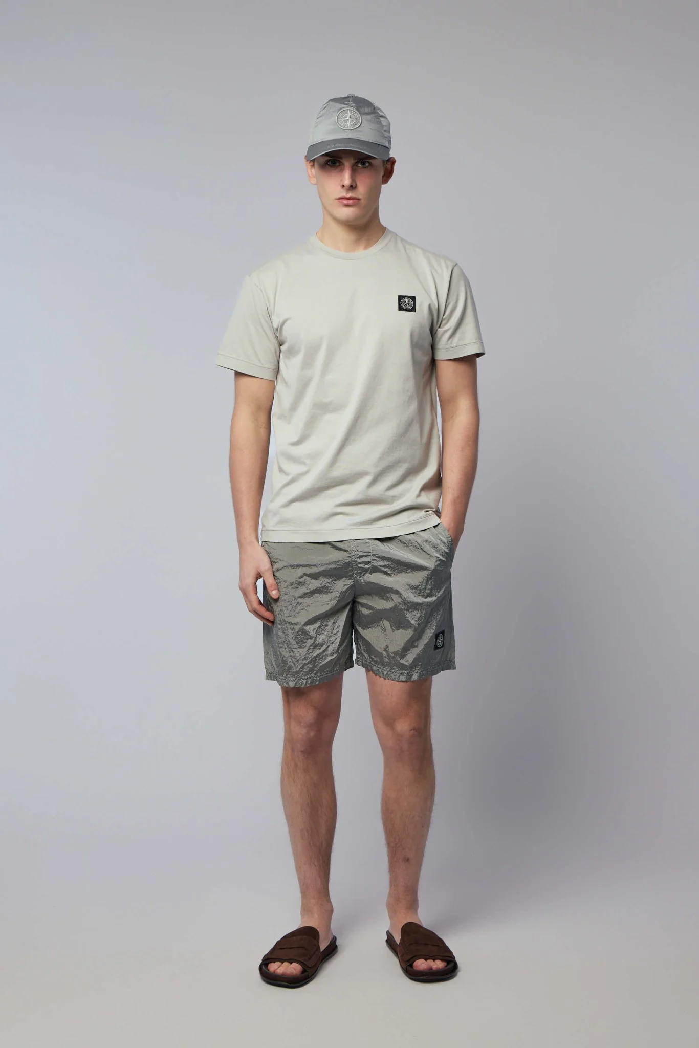 Regular Fit Mid-length Swim Shorts with Pockets - Image 6