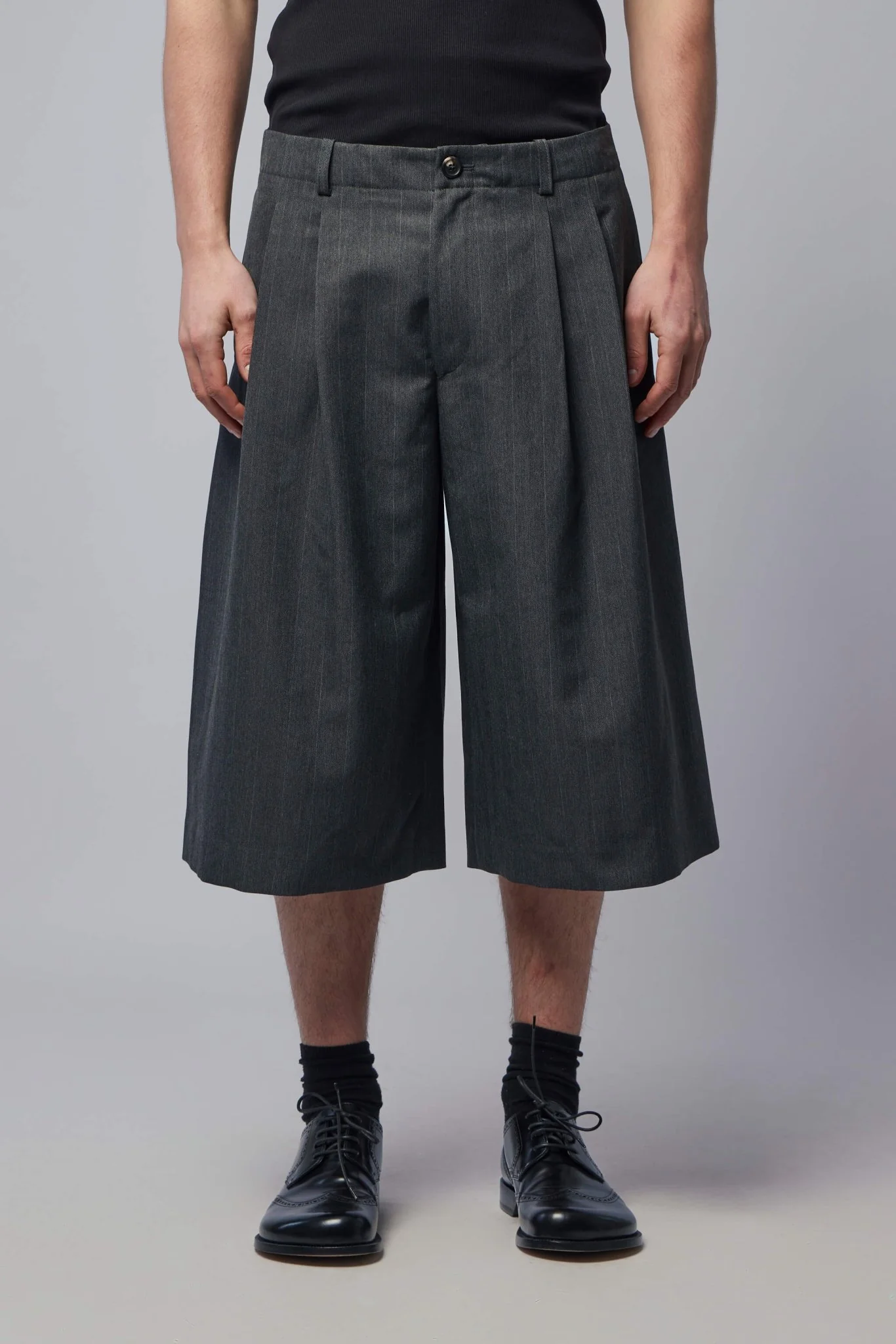 Split Shorts Shark Pinstripe Herringbone - Image 2