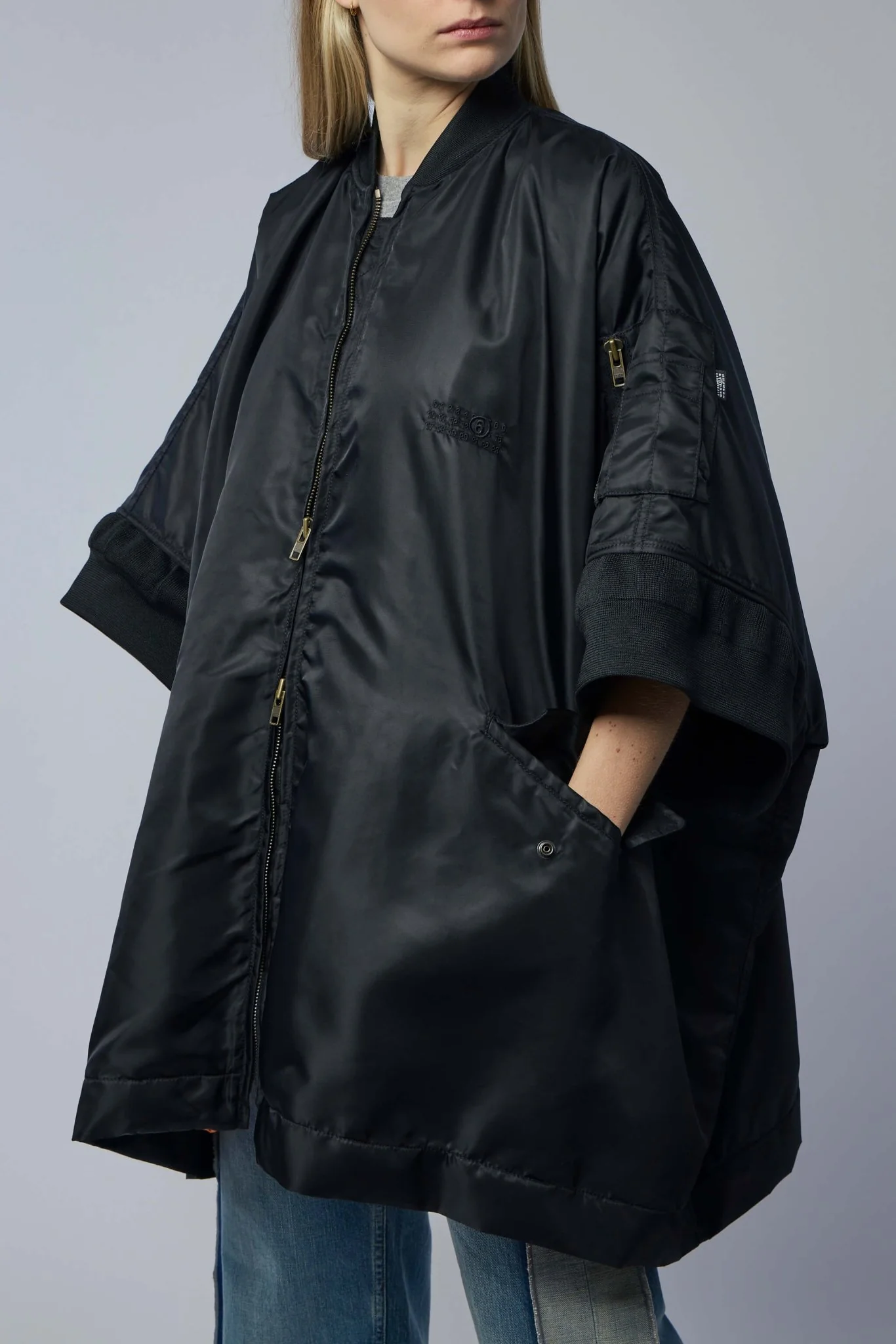 Flight Nylon Bomber Jacket - Image 3