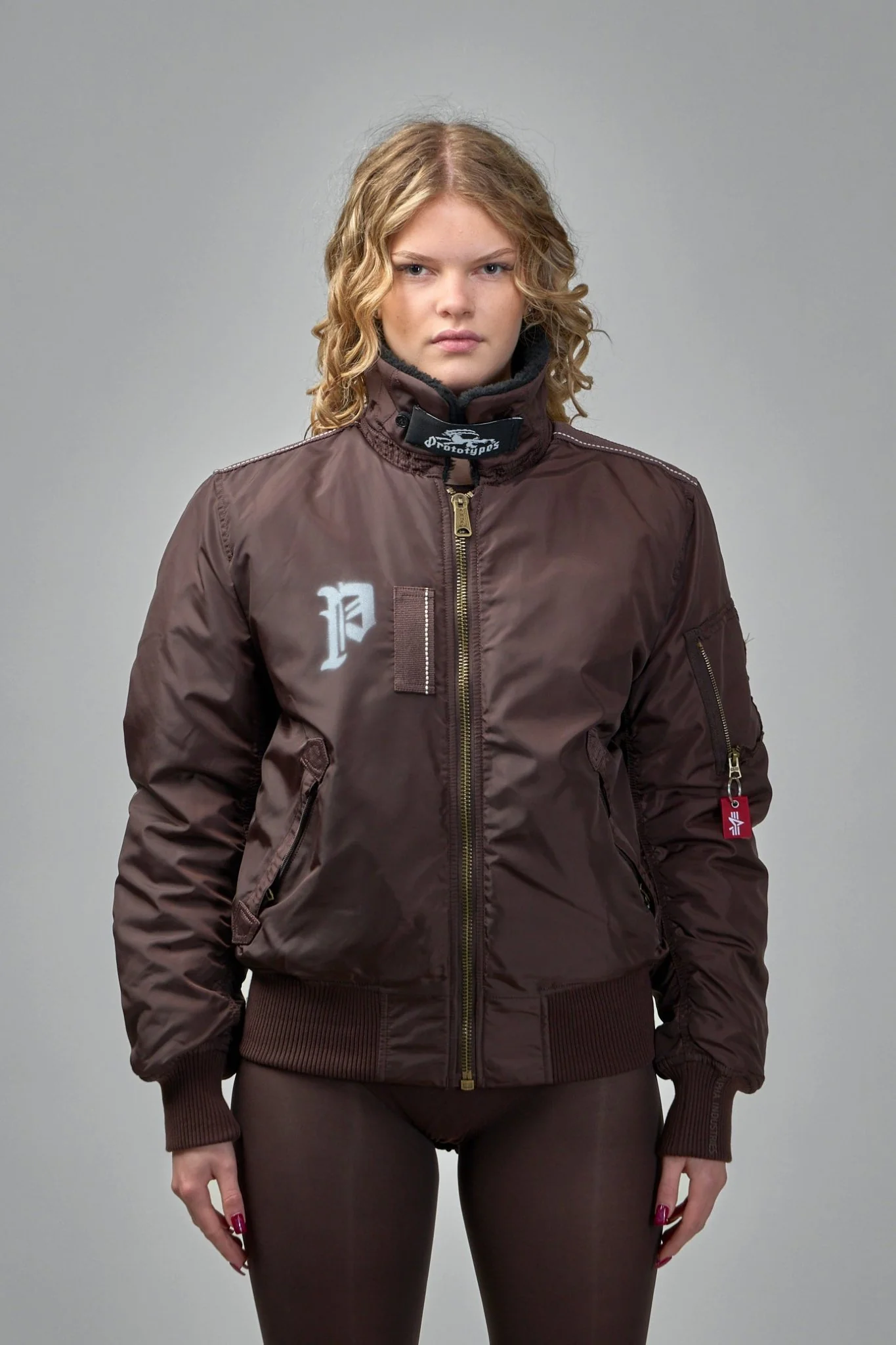 Black Nylon Reversible Bomber Jacket - Image 10
