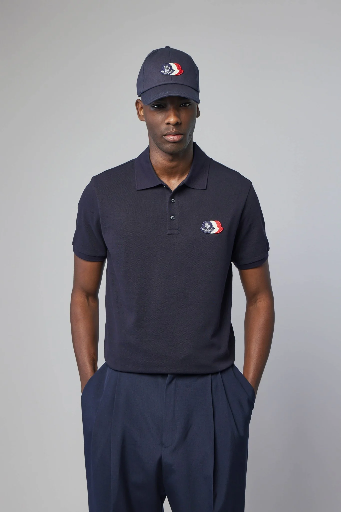 Logo Patch Cotton Piquet Polo Shirt
