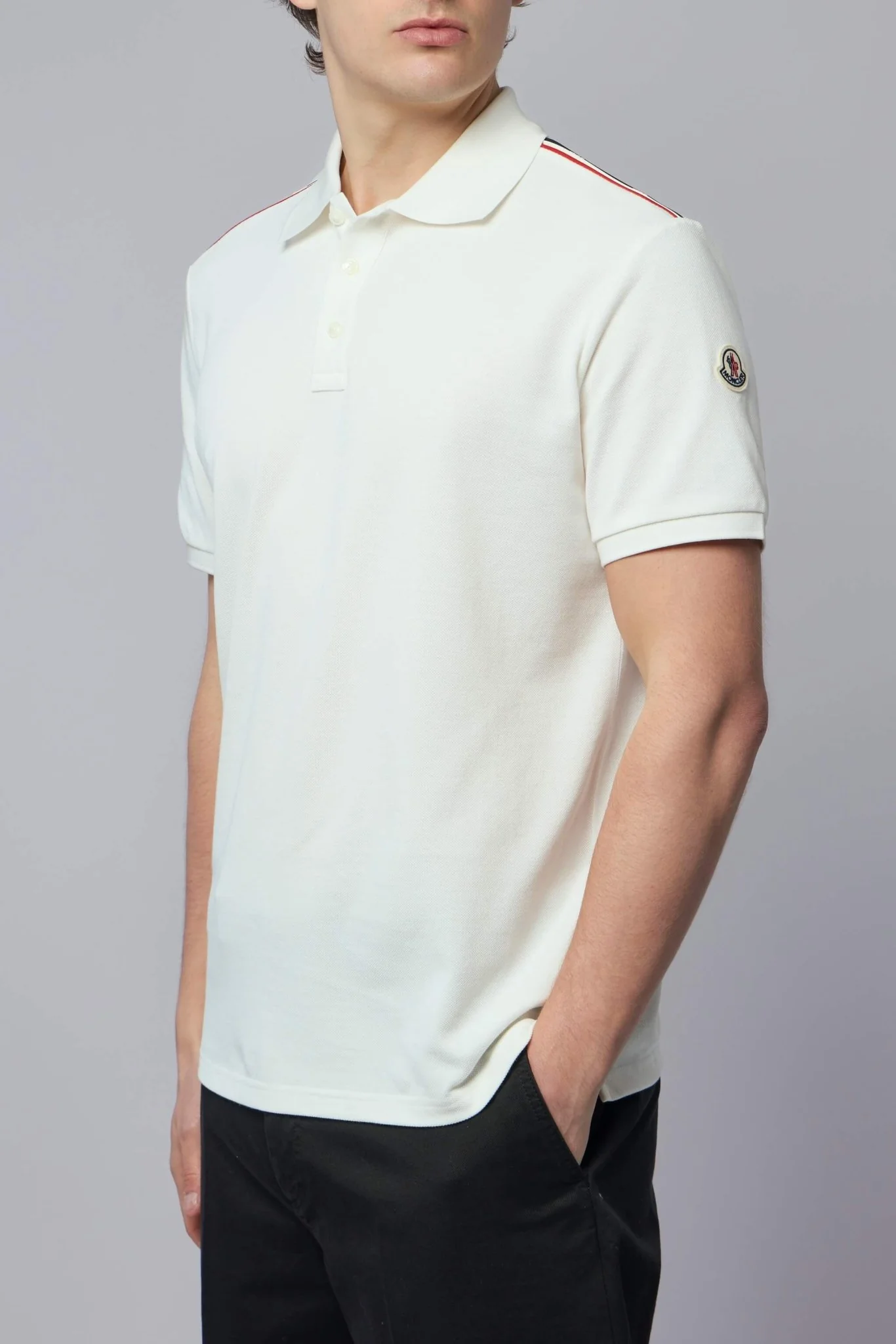 Tricolor-trimmed Cotton Piquet Polo Shirt - Image 3