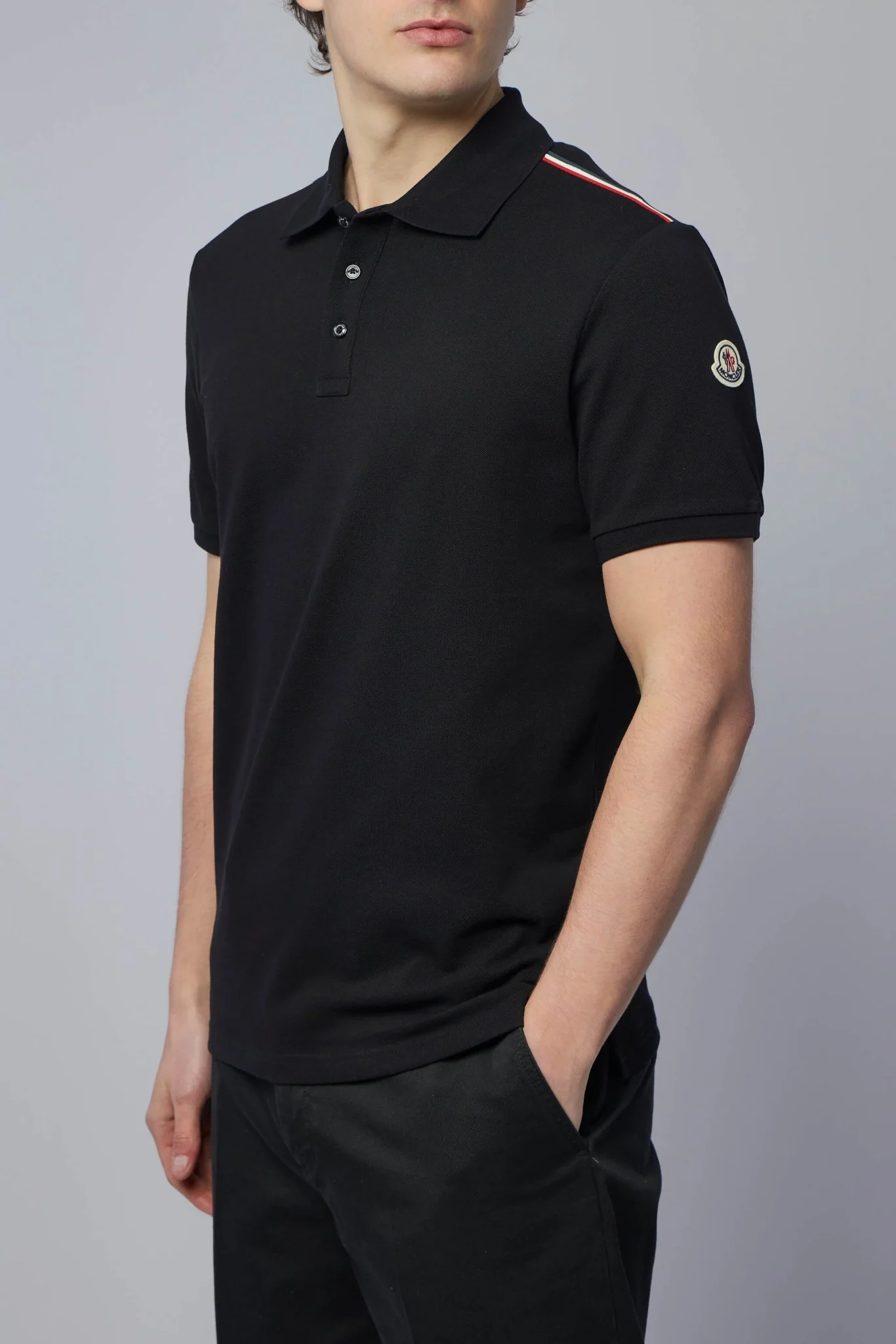 Tricolor-trimmed Cotton Piquet Polo Shirt - Image 3