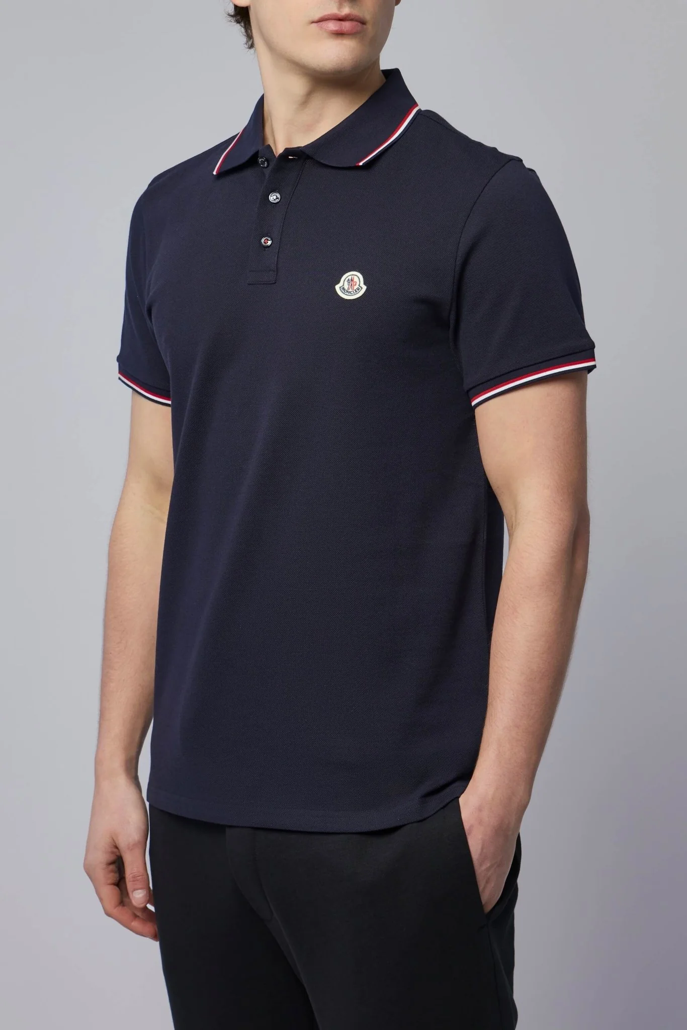 Tricolor-trimmed Cotton Piquet Polo Shirt - Image 3