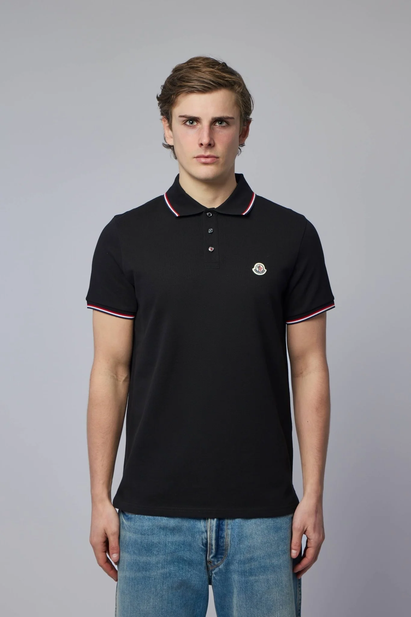 Tricolor-trimmed Cotton Piquet Polo Shirt - Image 2