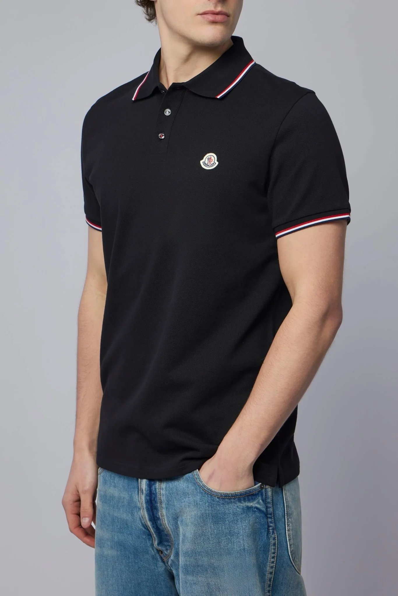 Tricolor-trimmed Cotton Piquet Polo Shirt - Image 3