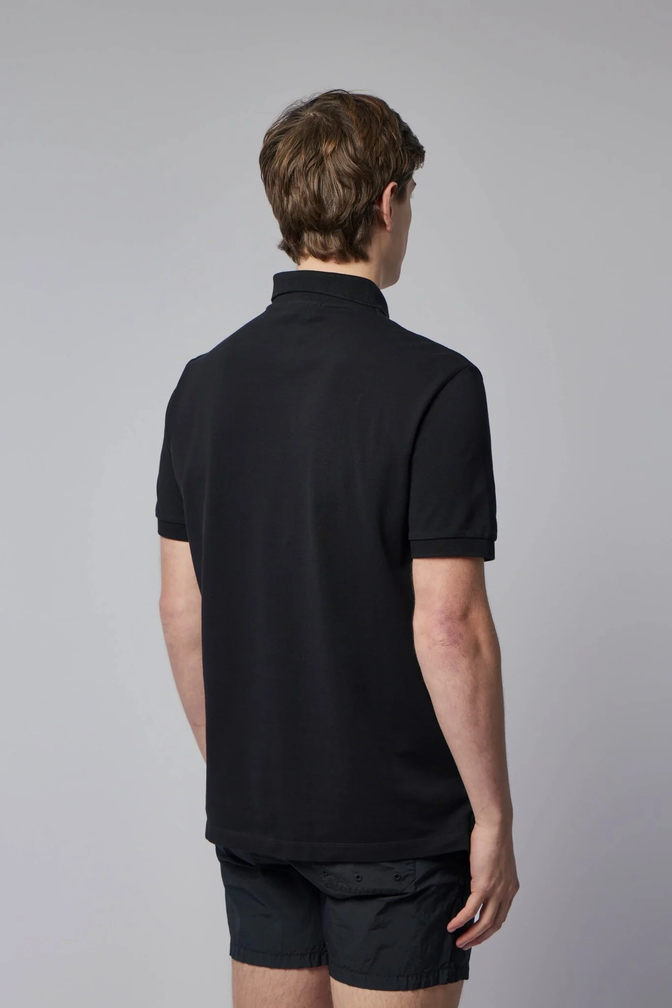 Slim Fit Short-sleeve Polo with Compass Patch - Image 5