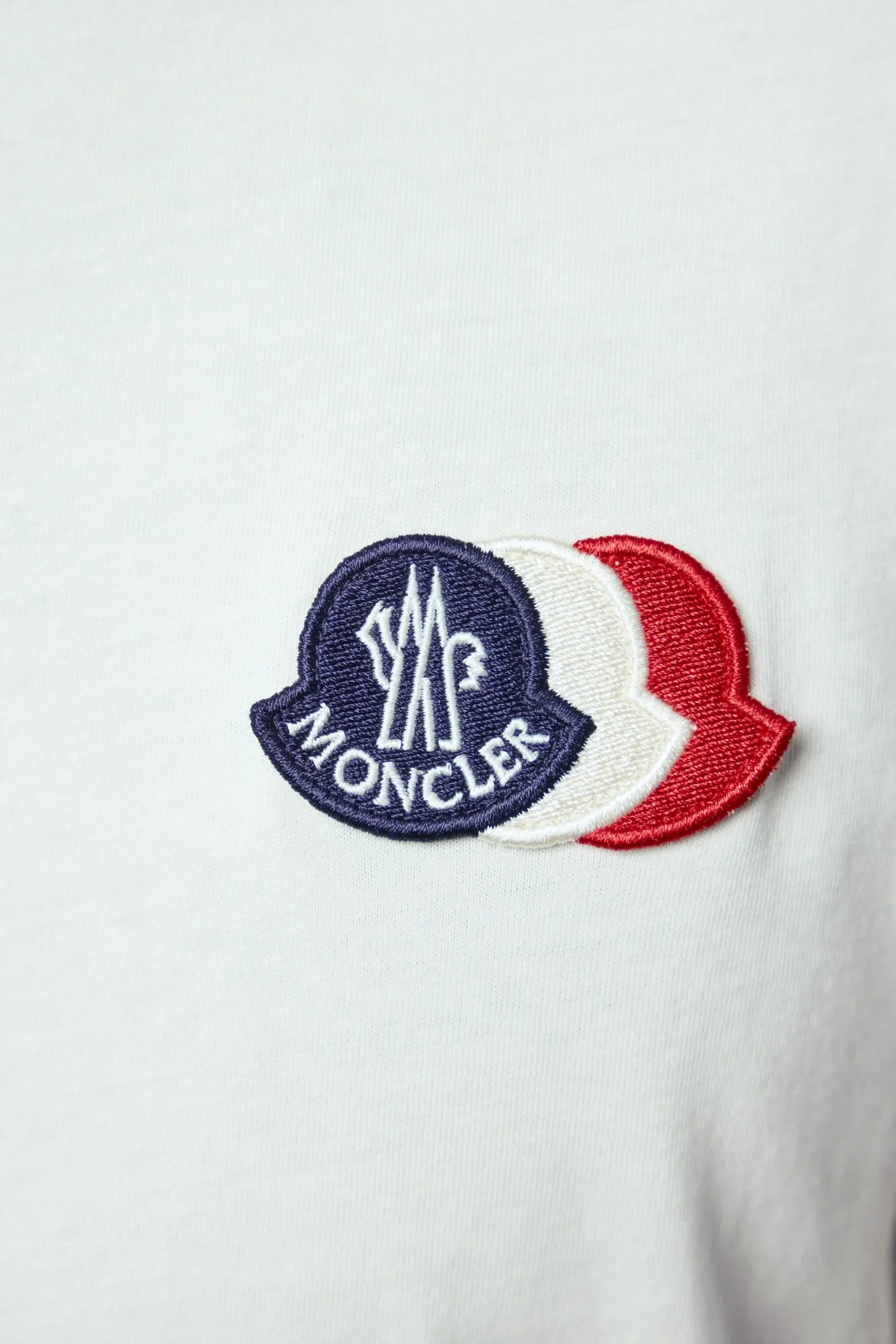 Embroidered Tricolor Logo Cotton T-shirt - Image 4