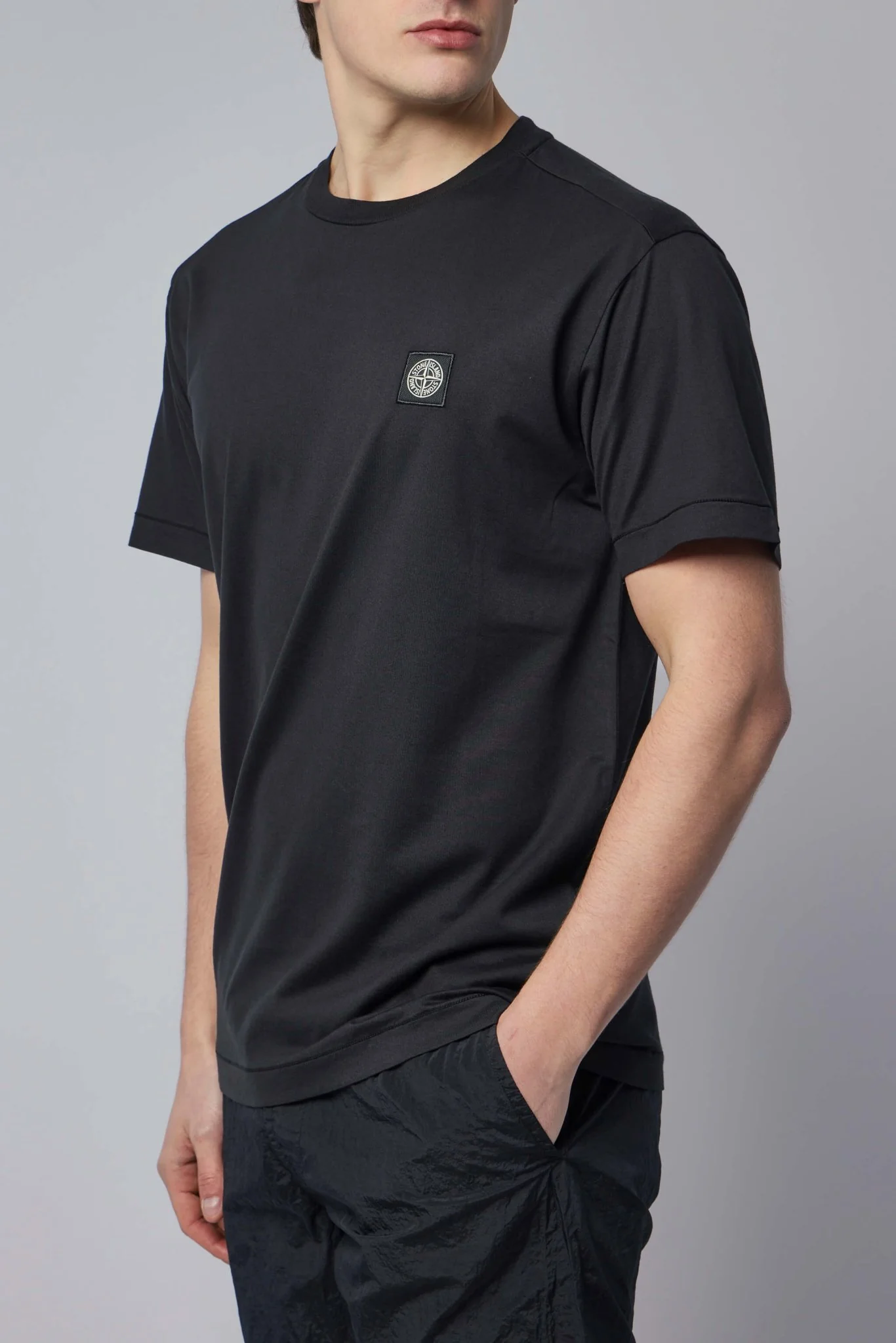 Slim Fit T-shirt with Compass Patch - Image 3