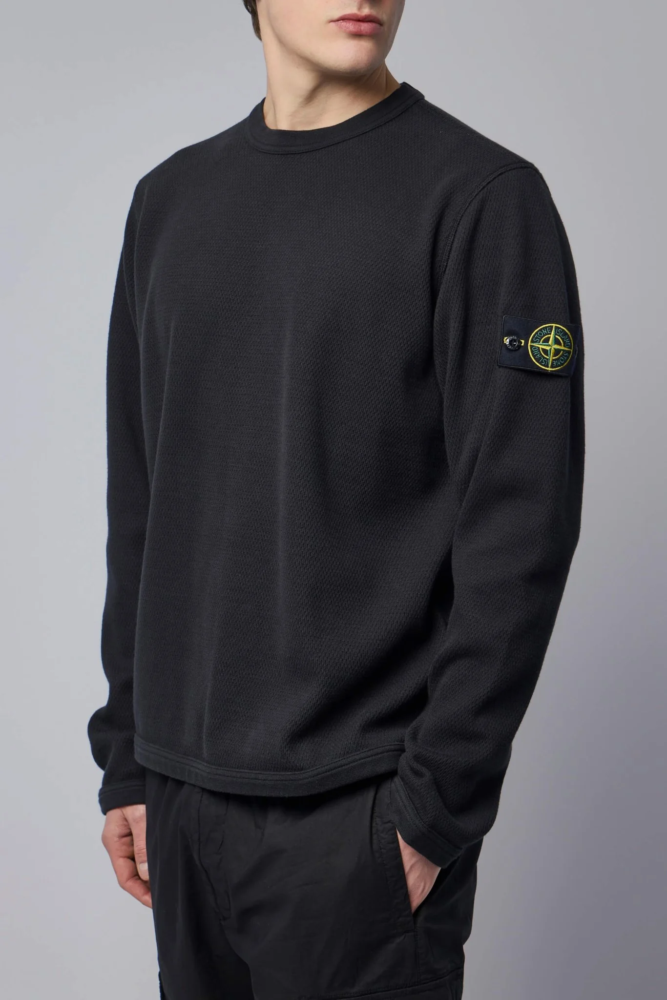 Regular Fit Crewneck Sweatshirt with Elasticated Trims - Image 3