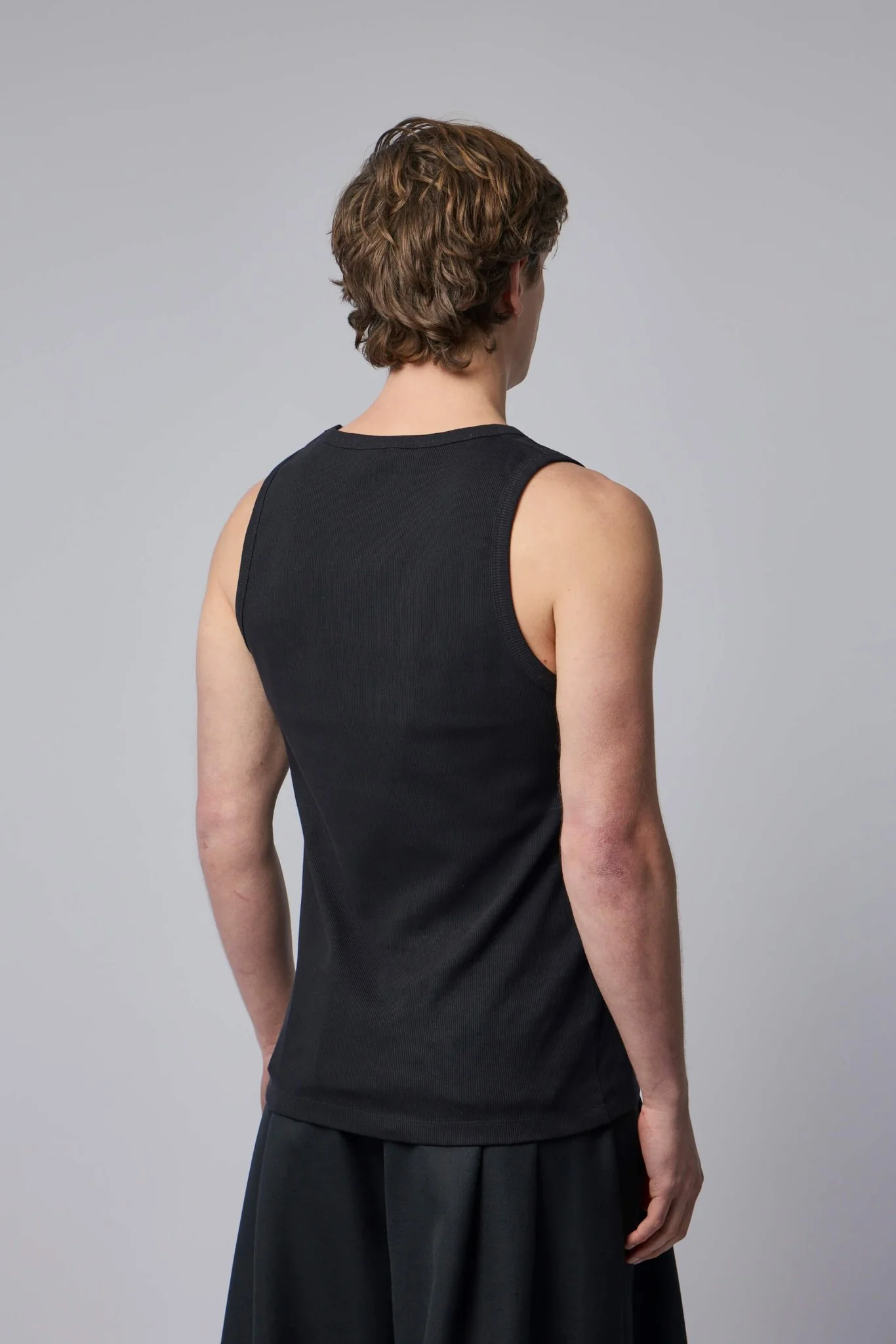 Classic Tank Top with Asymmetric Shoulders - Image 5