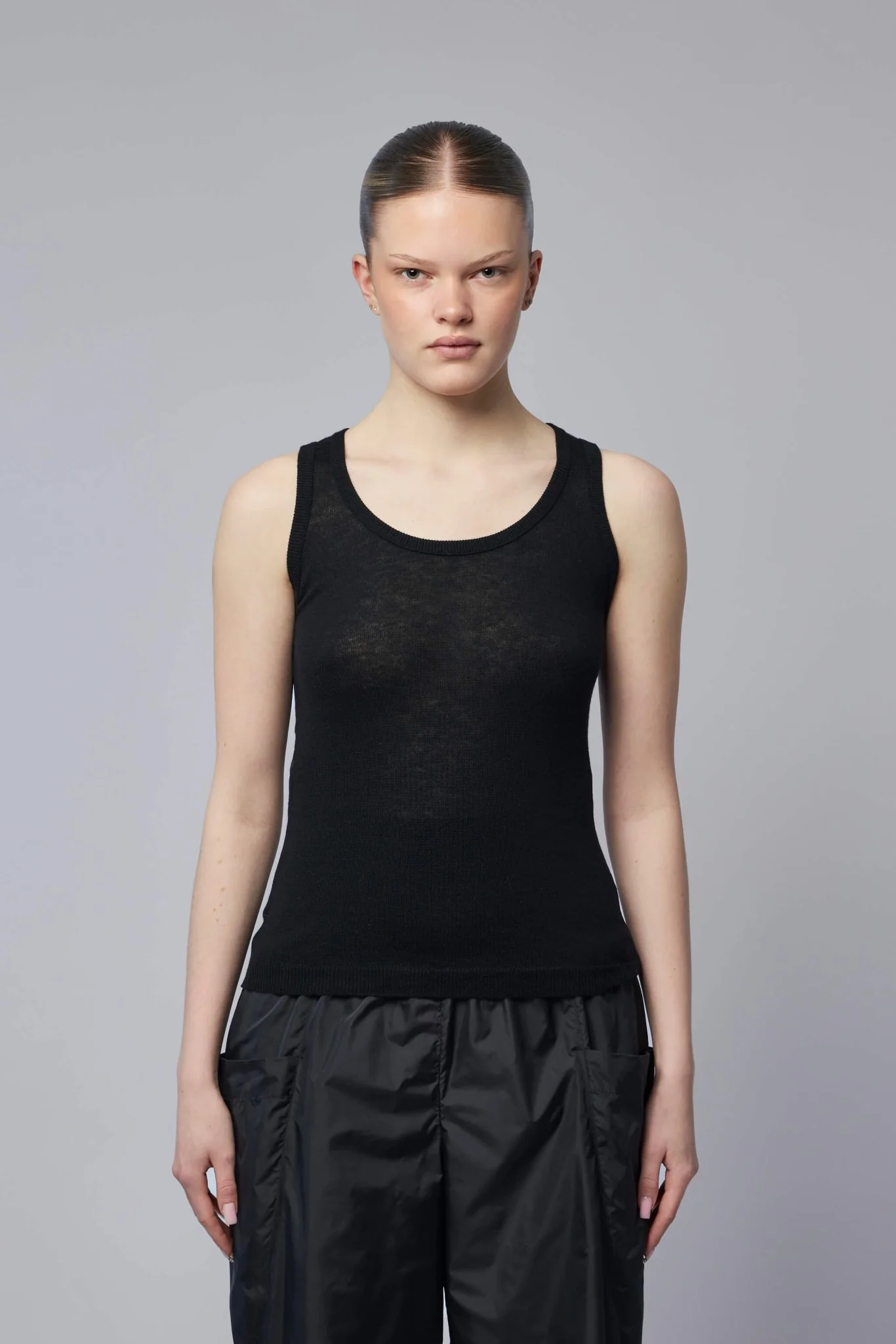 Sheer Wool Tank Top - Image 2