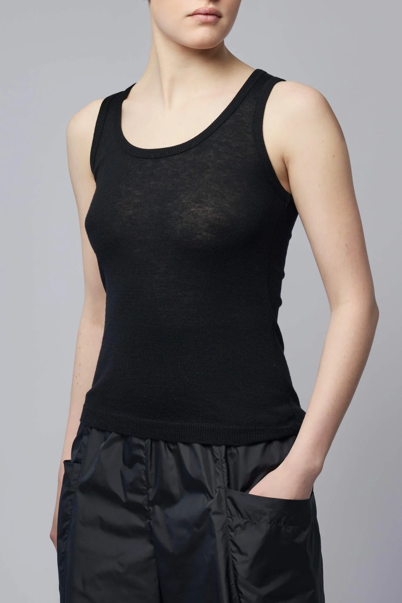 Sheer Wool Tank Top - Image 3