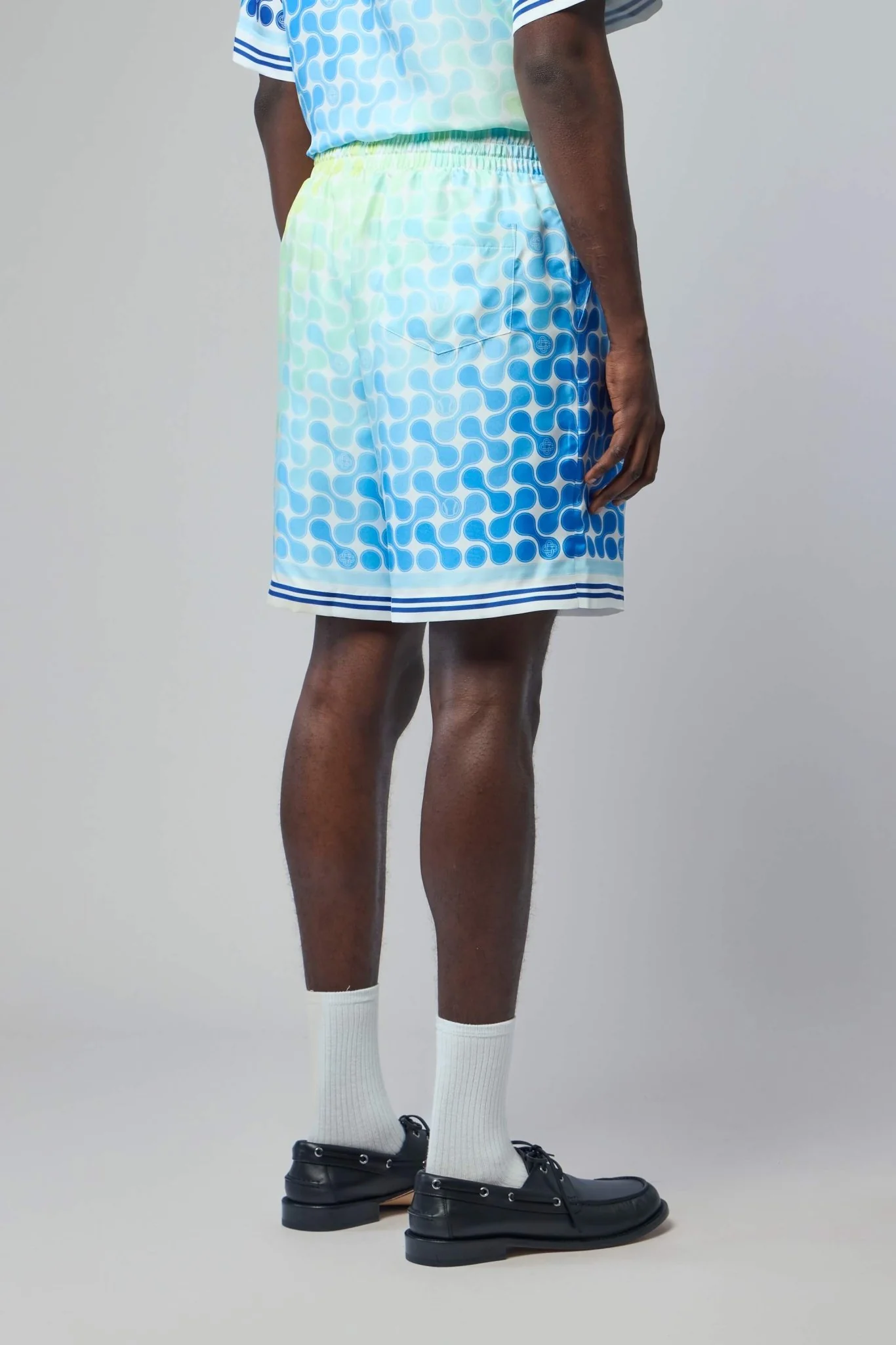 Tennis Tile Silk Shorts - Image 5
