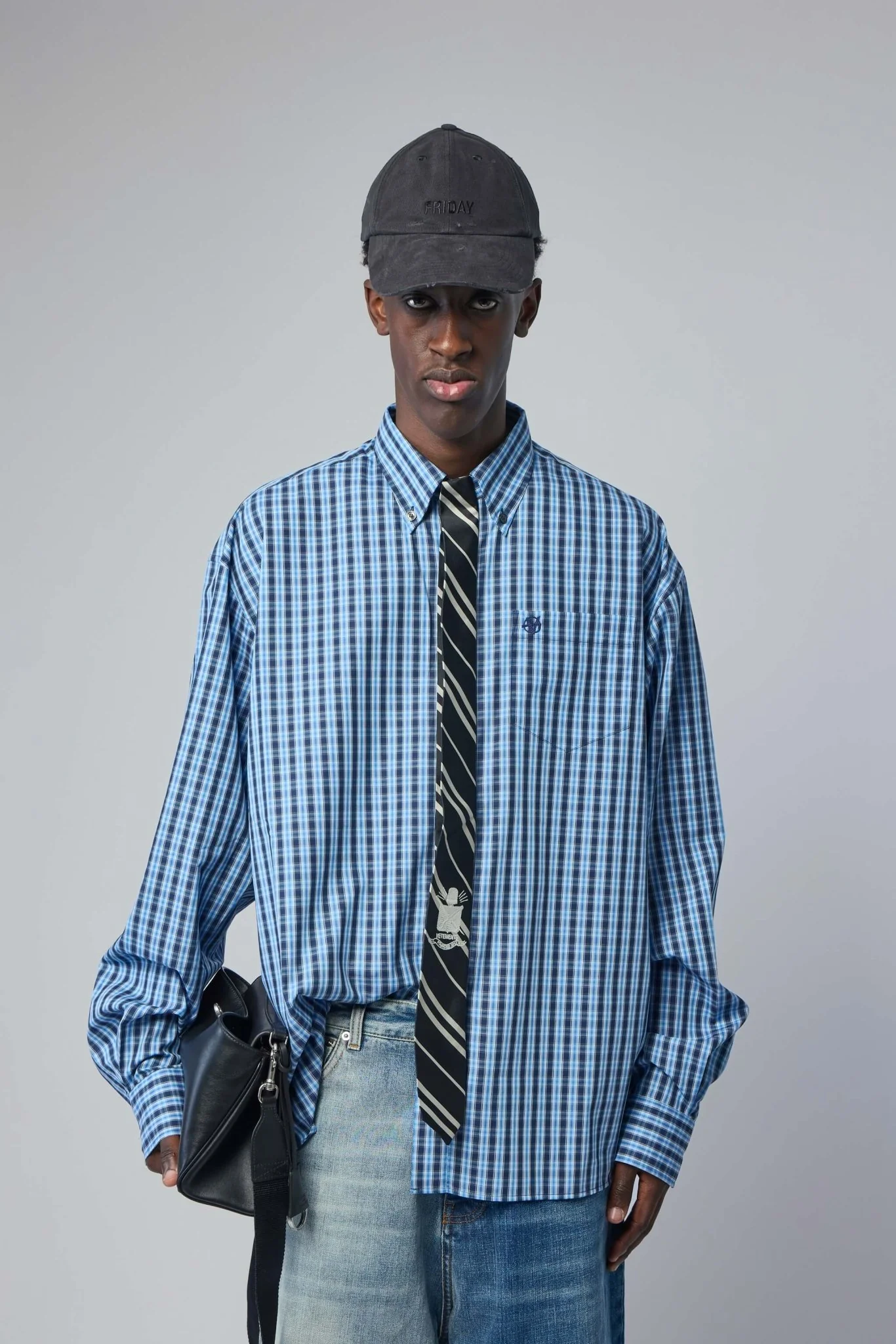 Checked Button-fastening Shirt