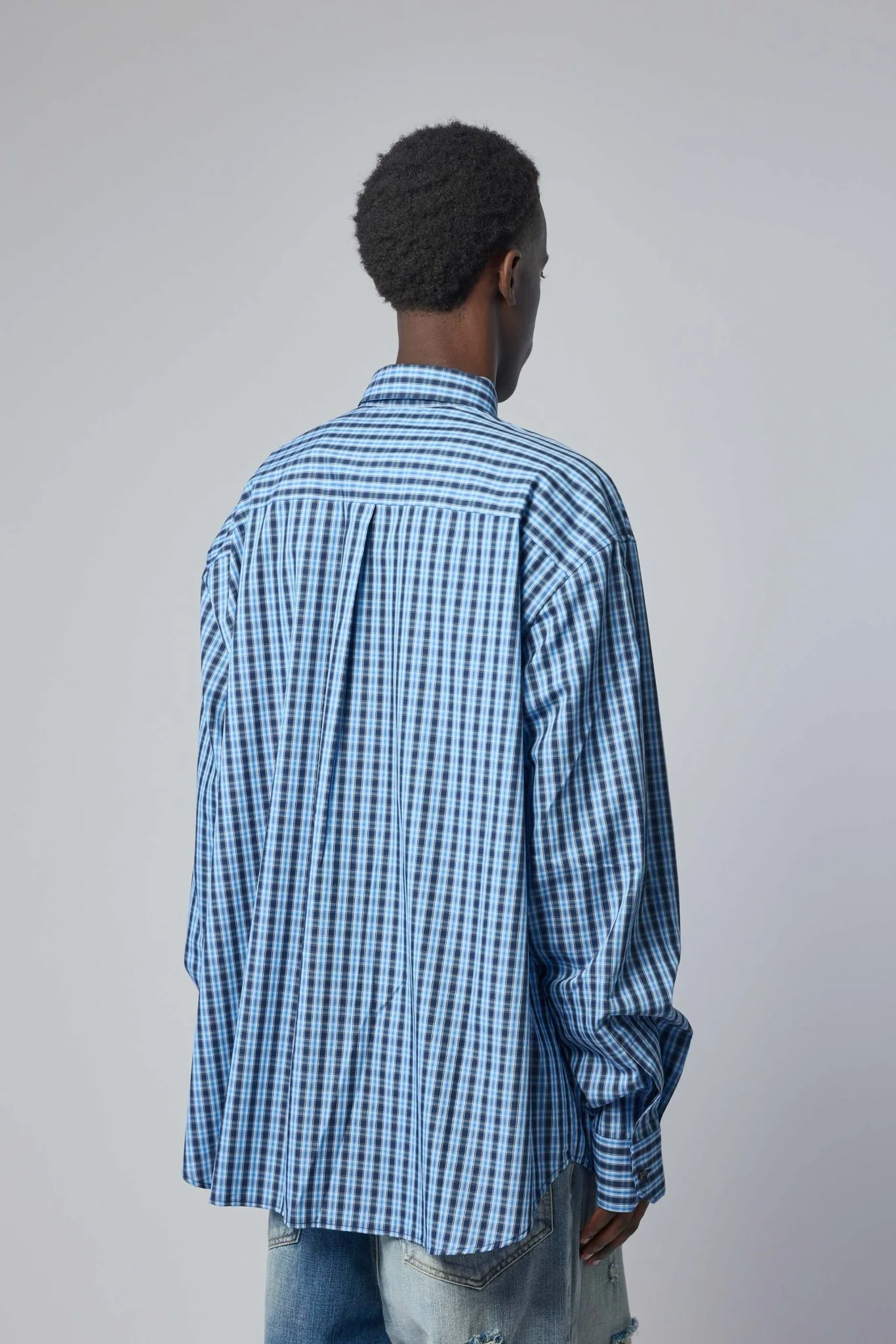 Checked Button-fastening Shirt - Image 6