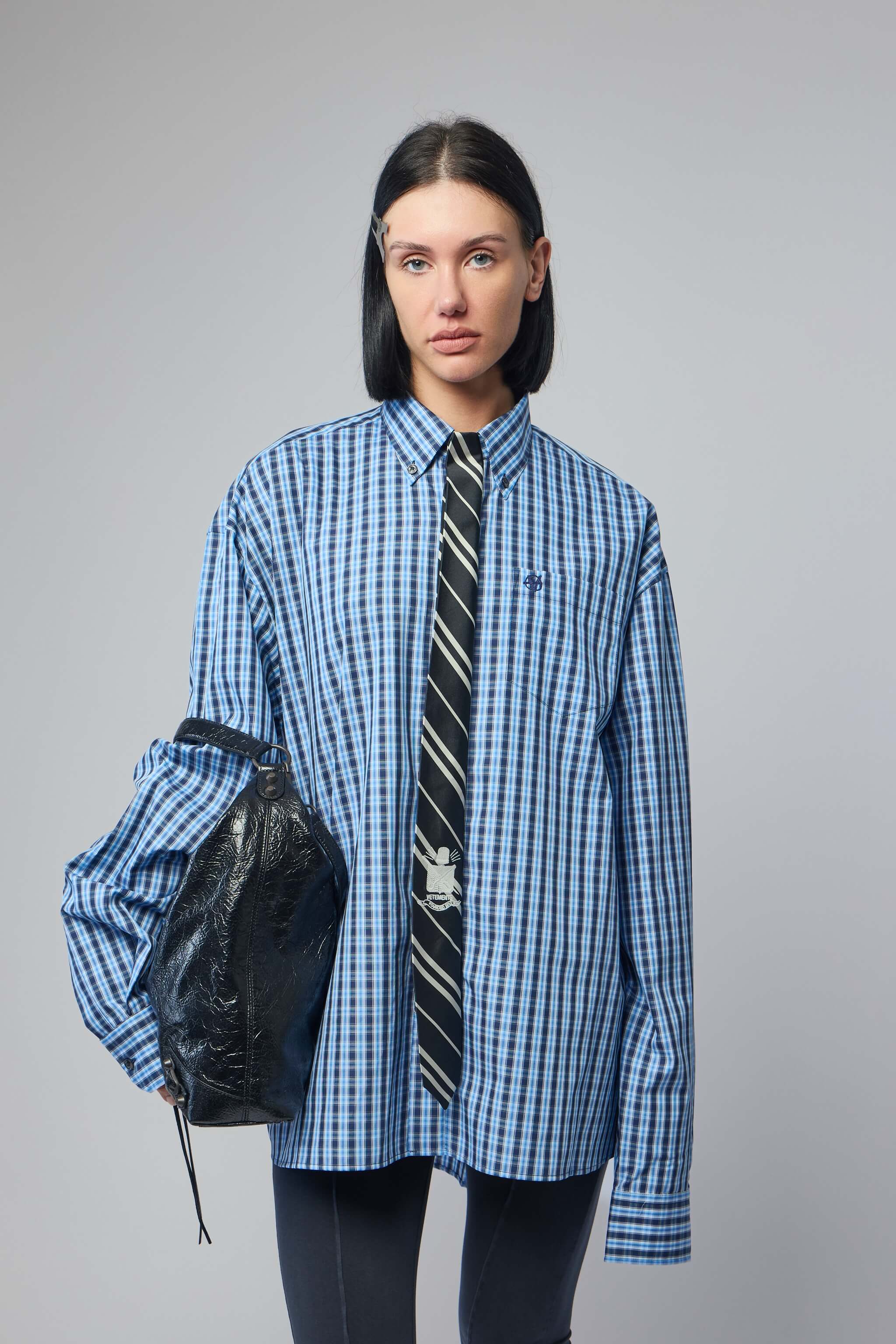 Checked Button-fastening Shirt - Image 8