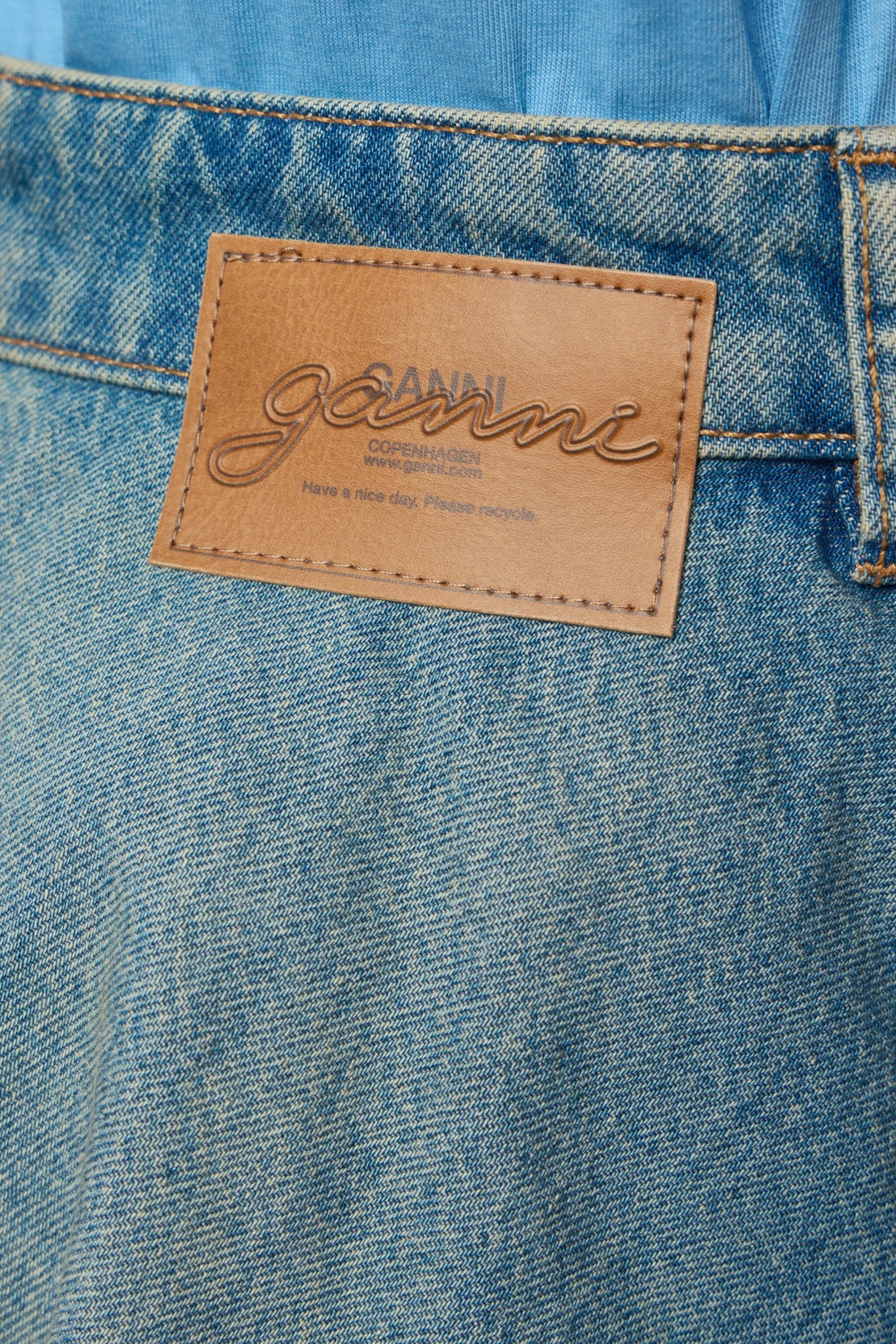 Tint Rigid Denim Skirt - Image 6