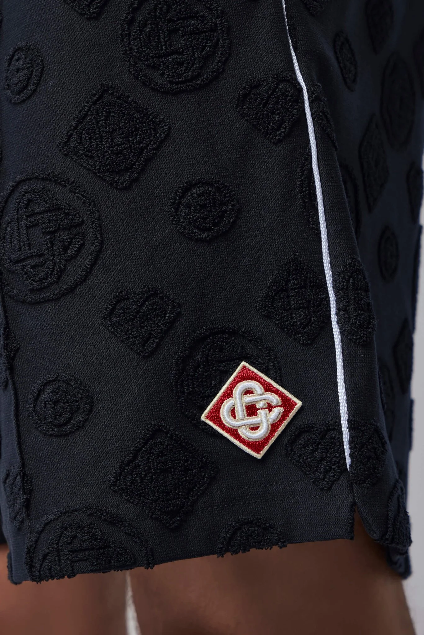 Towelling Monogram Shorts - Image 4