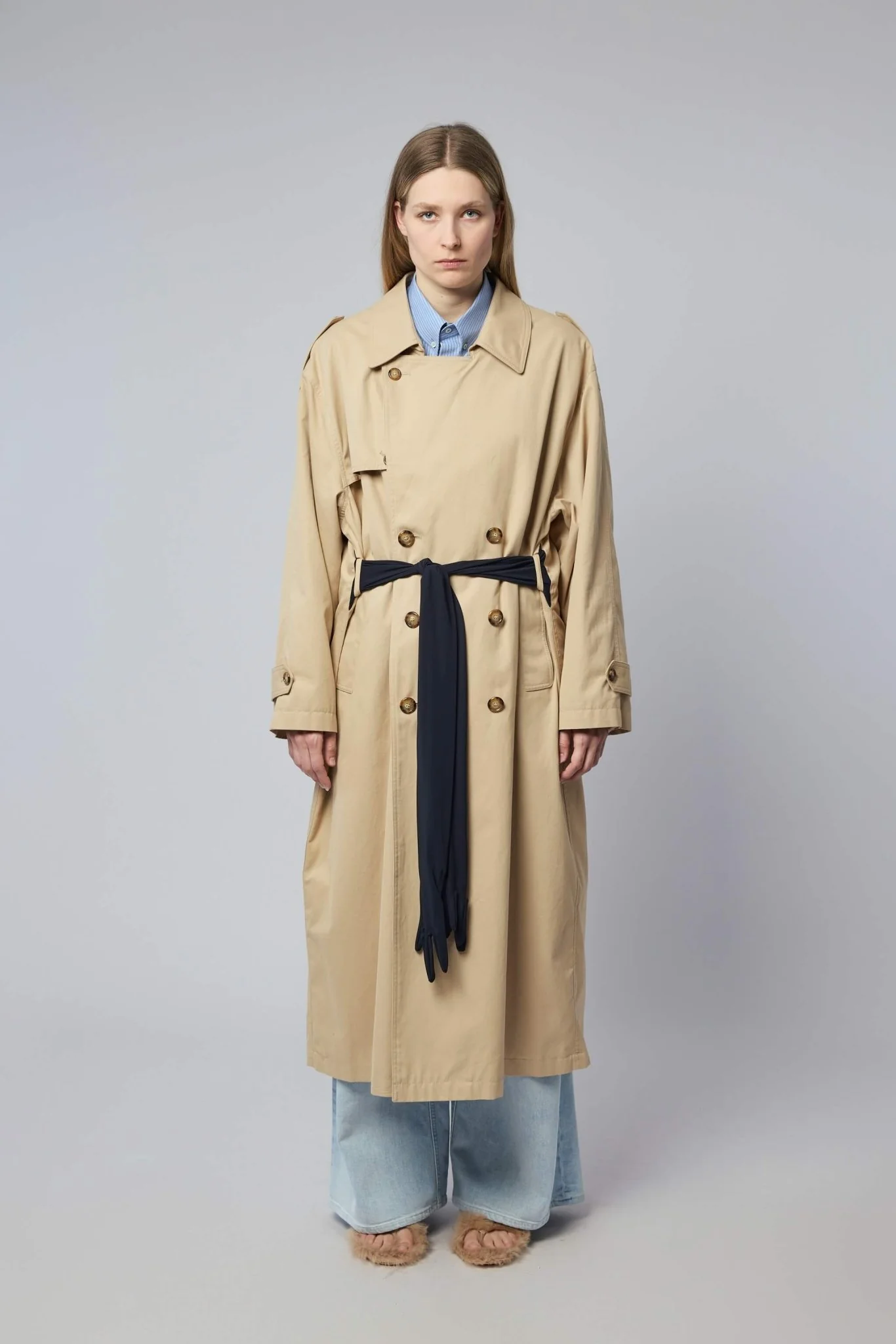 Glove Belted Trench Coat - Image 2