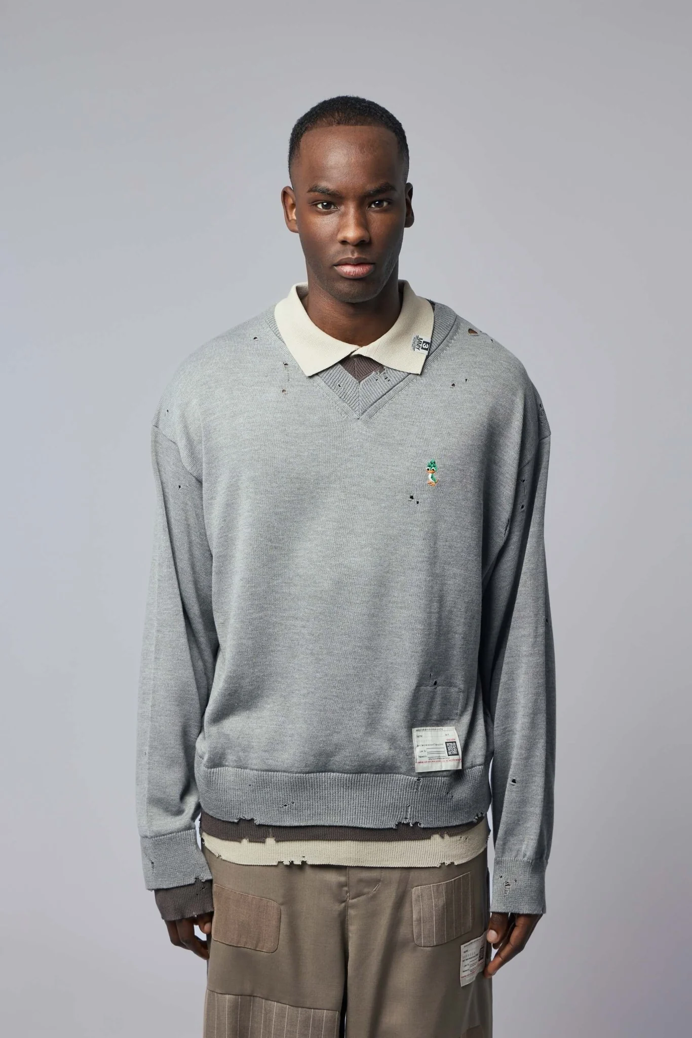 Triple Layered Knit Pullover - Image 2