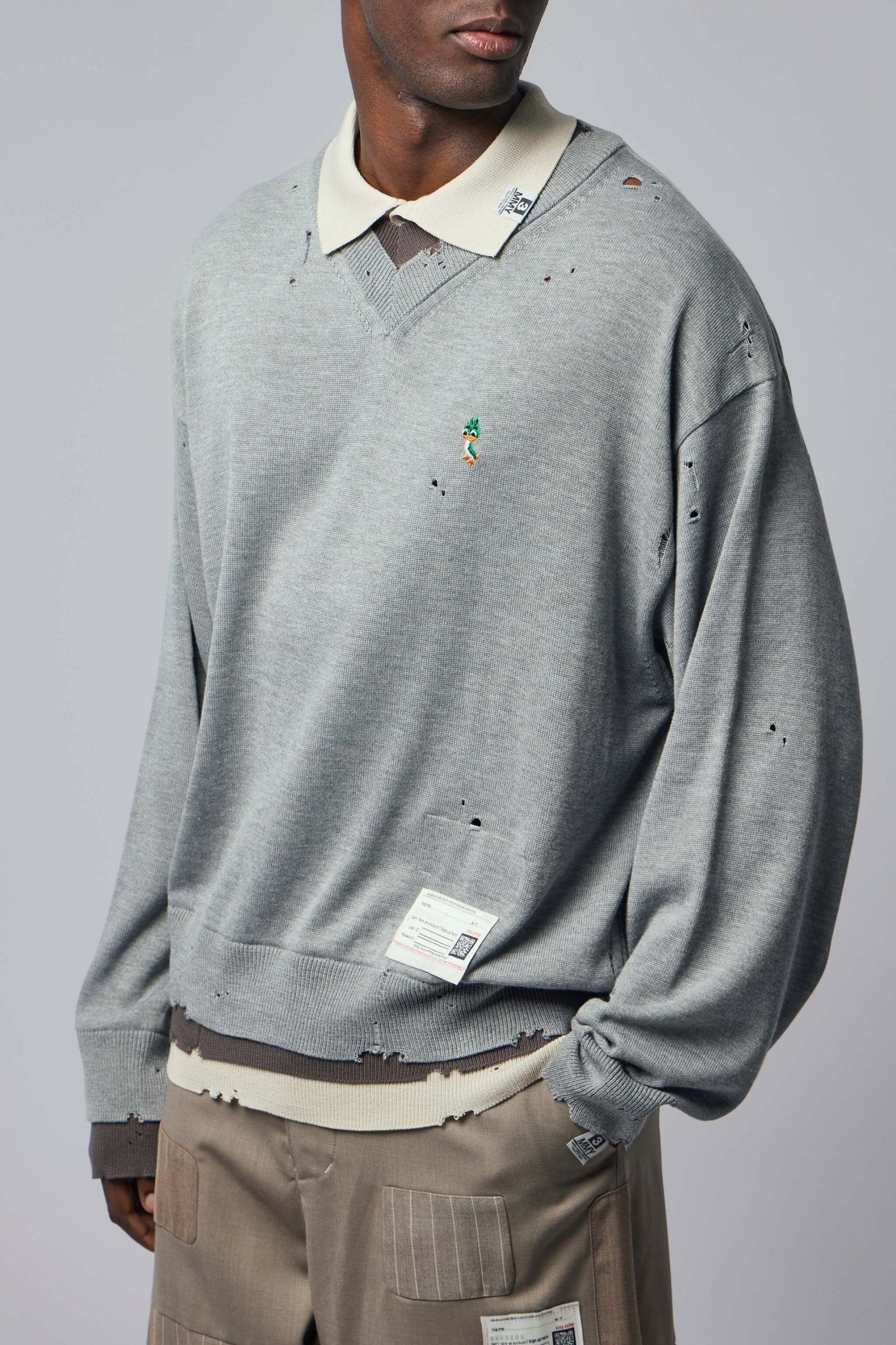 Triple Layered Knit Pullover - Image 3
