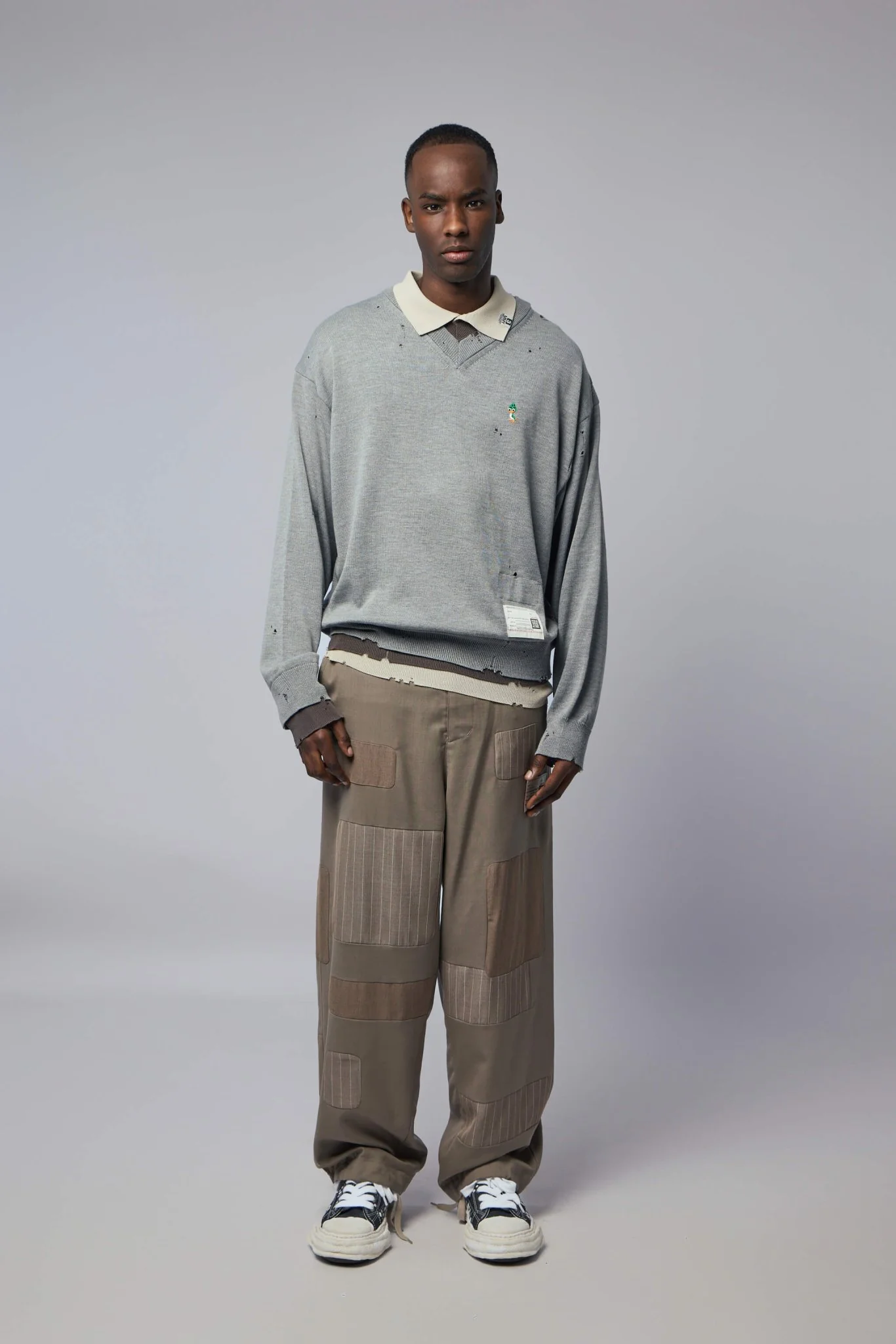Triple Layered Knit Pullover - Image 7